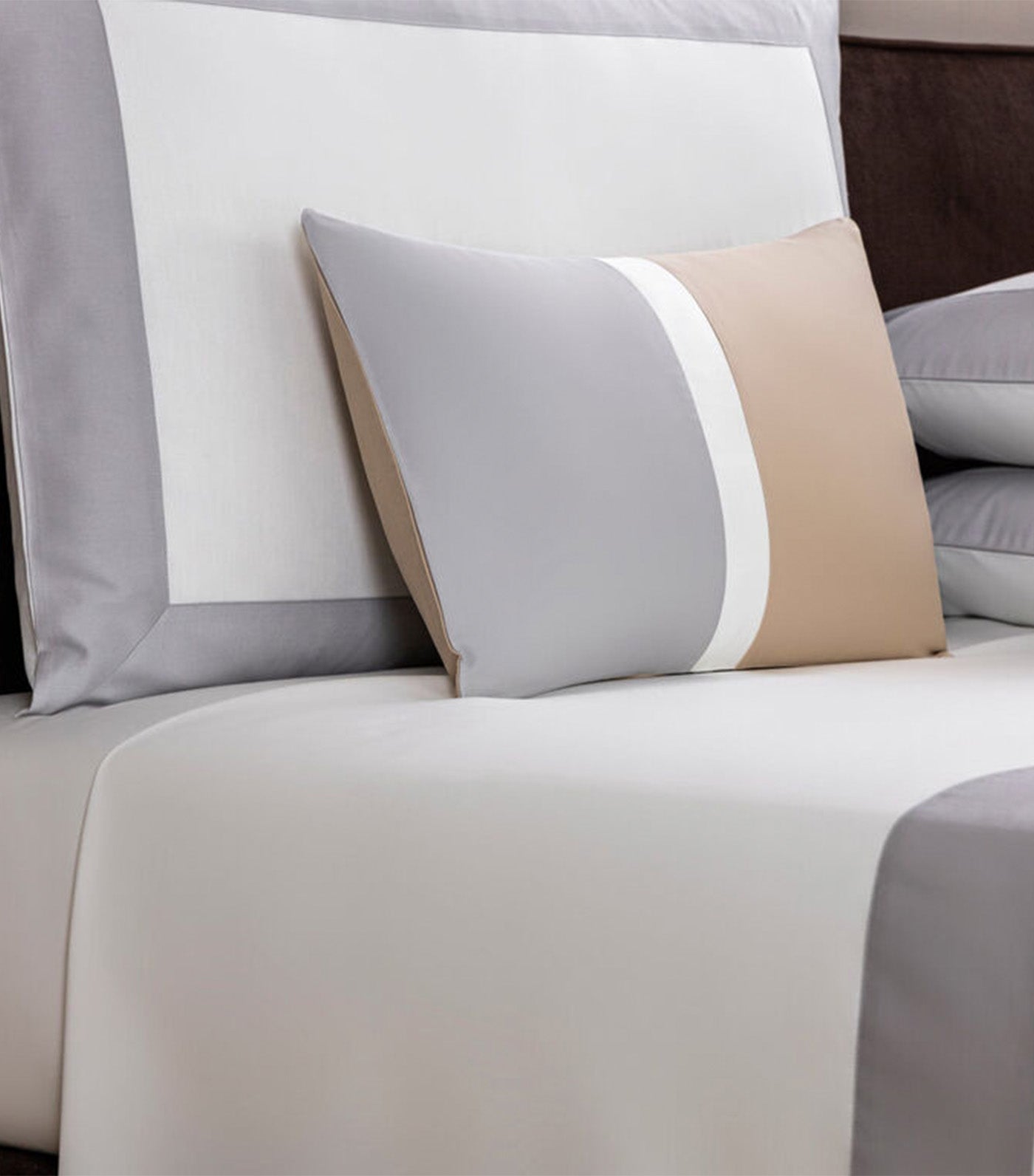 Bold Pillowcase Savage Beige/Gray Cliff
