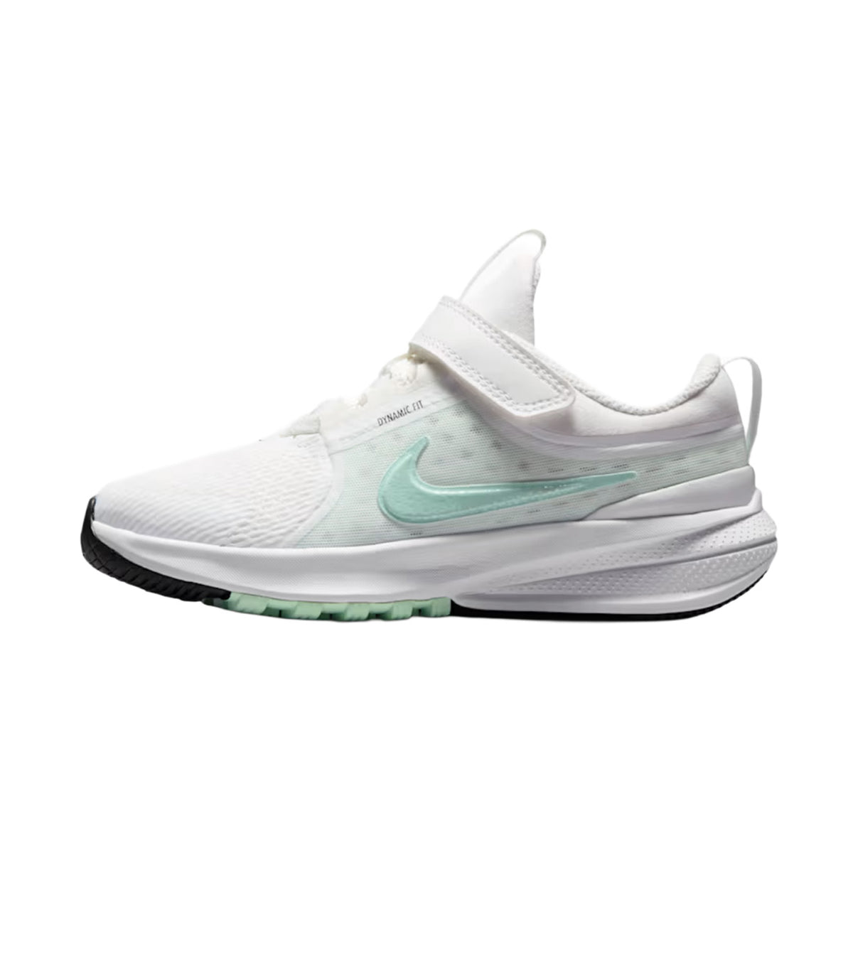 Star Runner 5 Younger Kids' Running Shoes Summit White/Black/Barely Green/Arctic Green