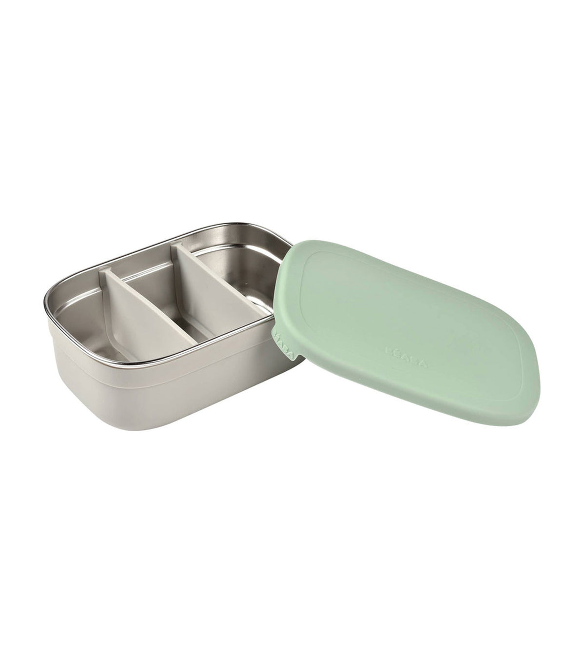 Insulated Lunch Box Stainless Steel with Silicone Lid Sage Green