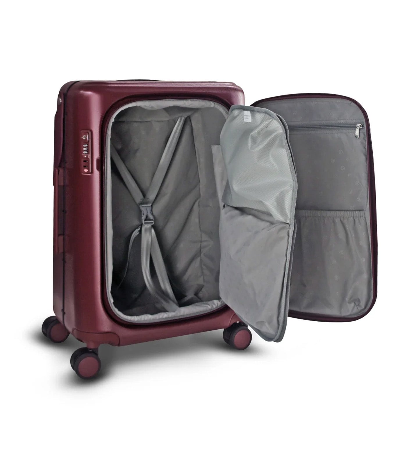 Carry-On Plus Luggage Burgundy