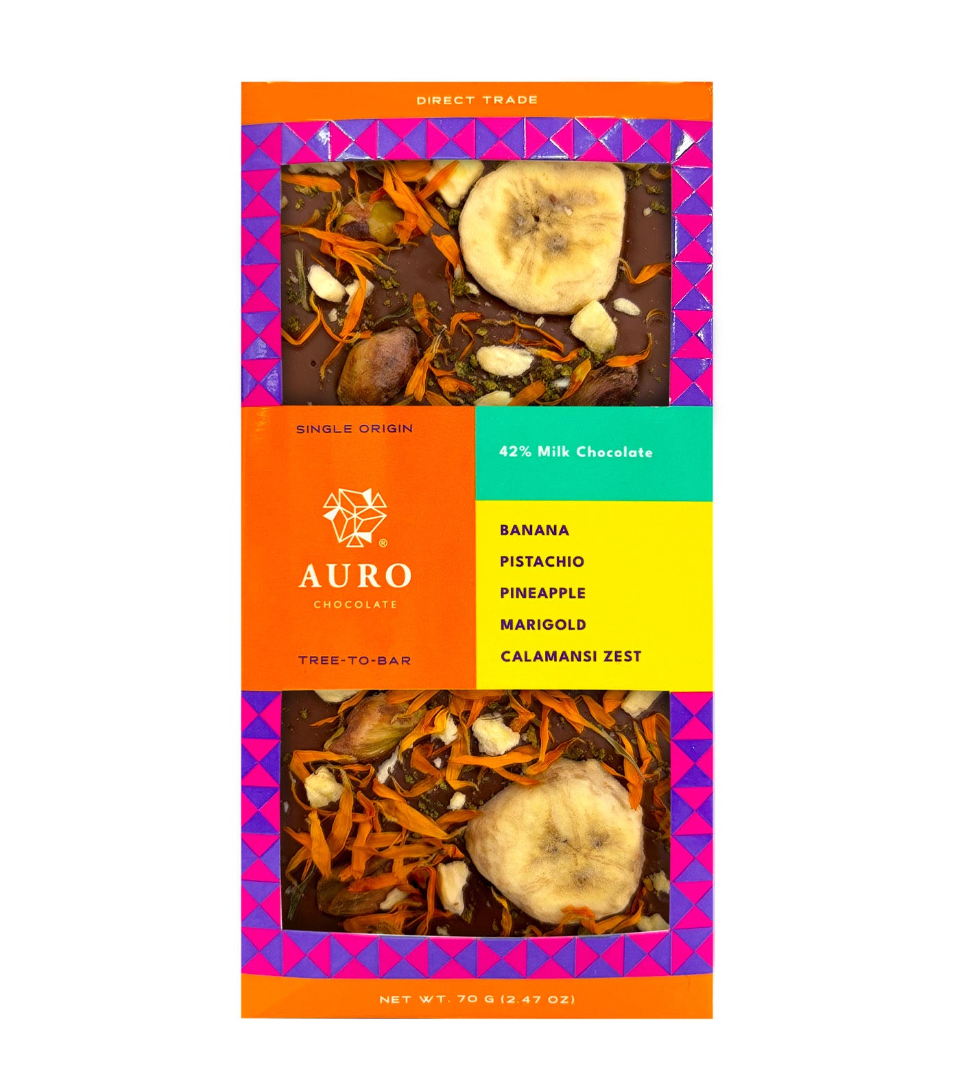 42% Milk Chocolate Fruit & Nut Bar (70G)