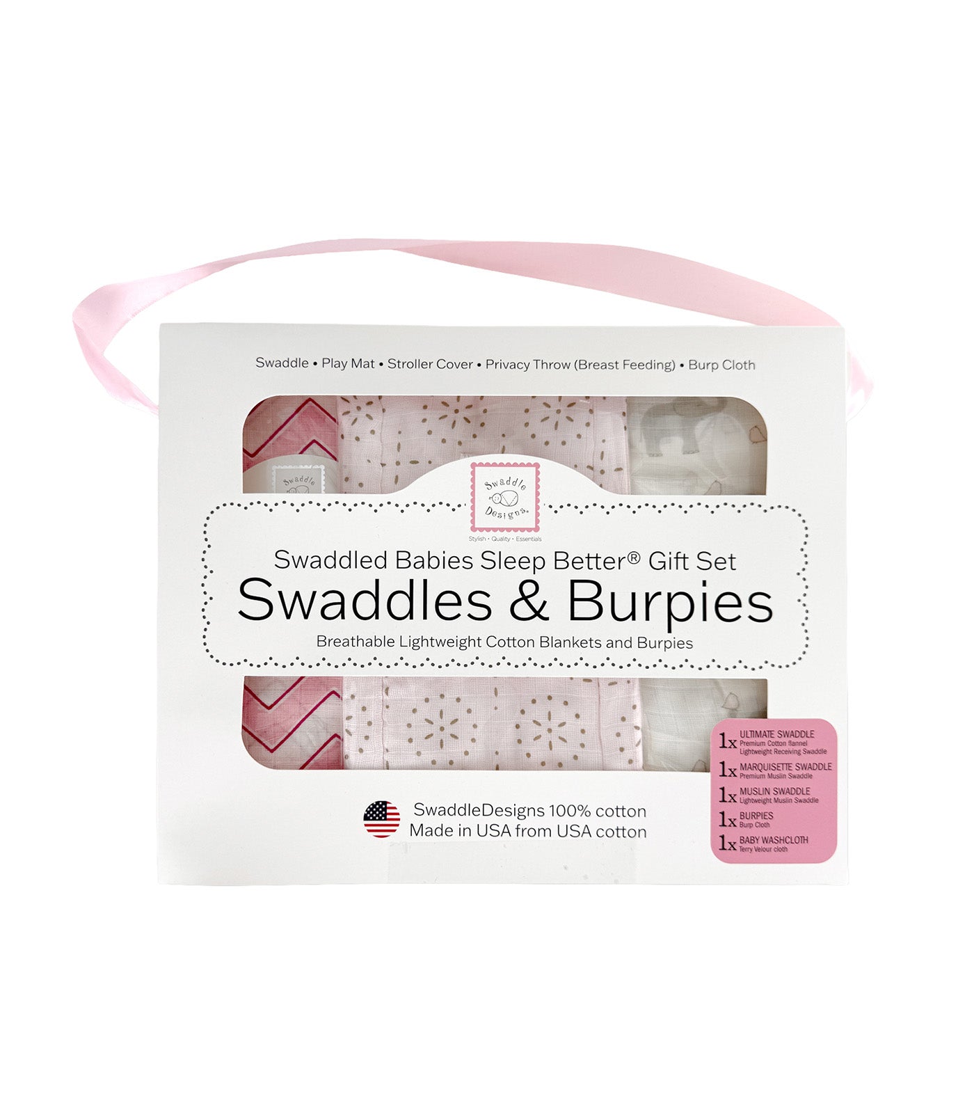 Babies Sleep Better® Swaddles & Burpies Gift Set PK009