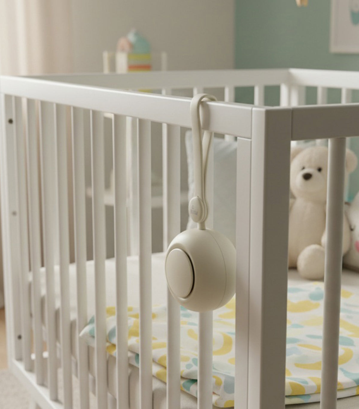 Snooz Go Portable Sound Machine with Night Light Off White