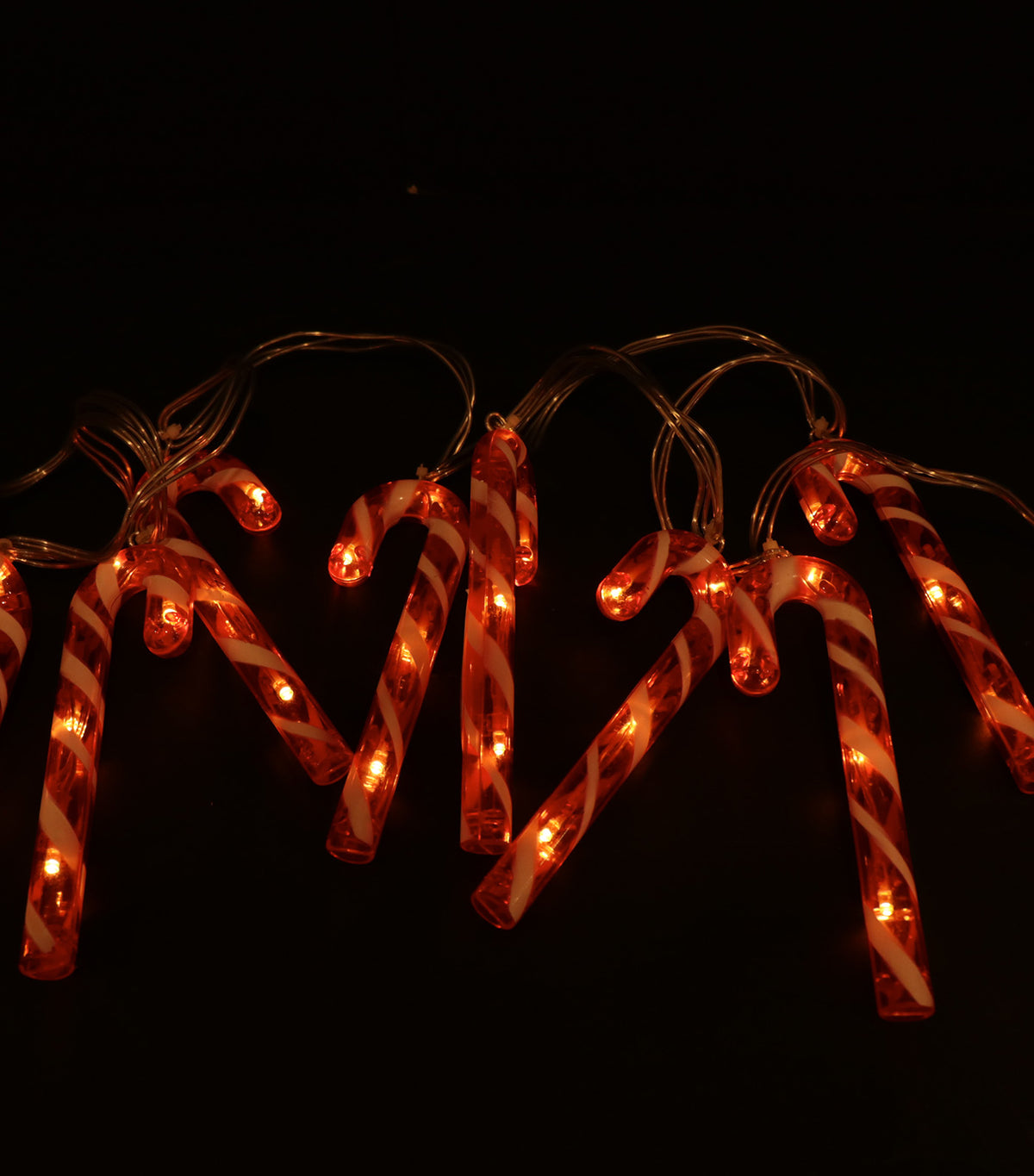 40 LED 10-Piece Candy Cane Warm White