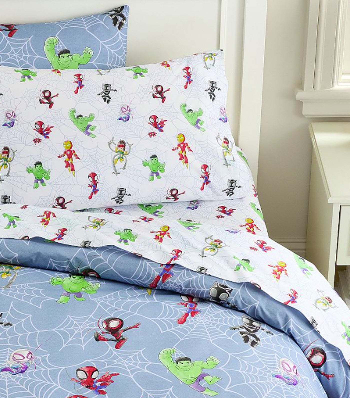 Marvel's Spidey and His Amazing Friends Organic Cotton Sheet Set