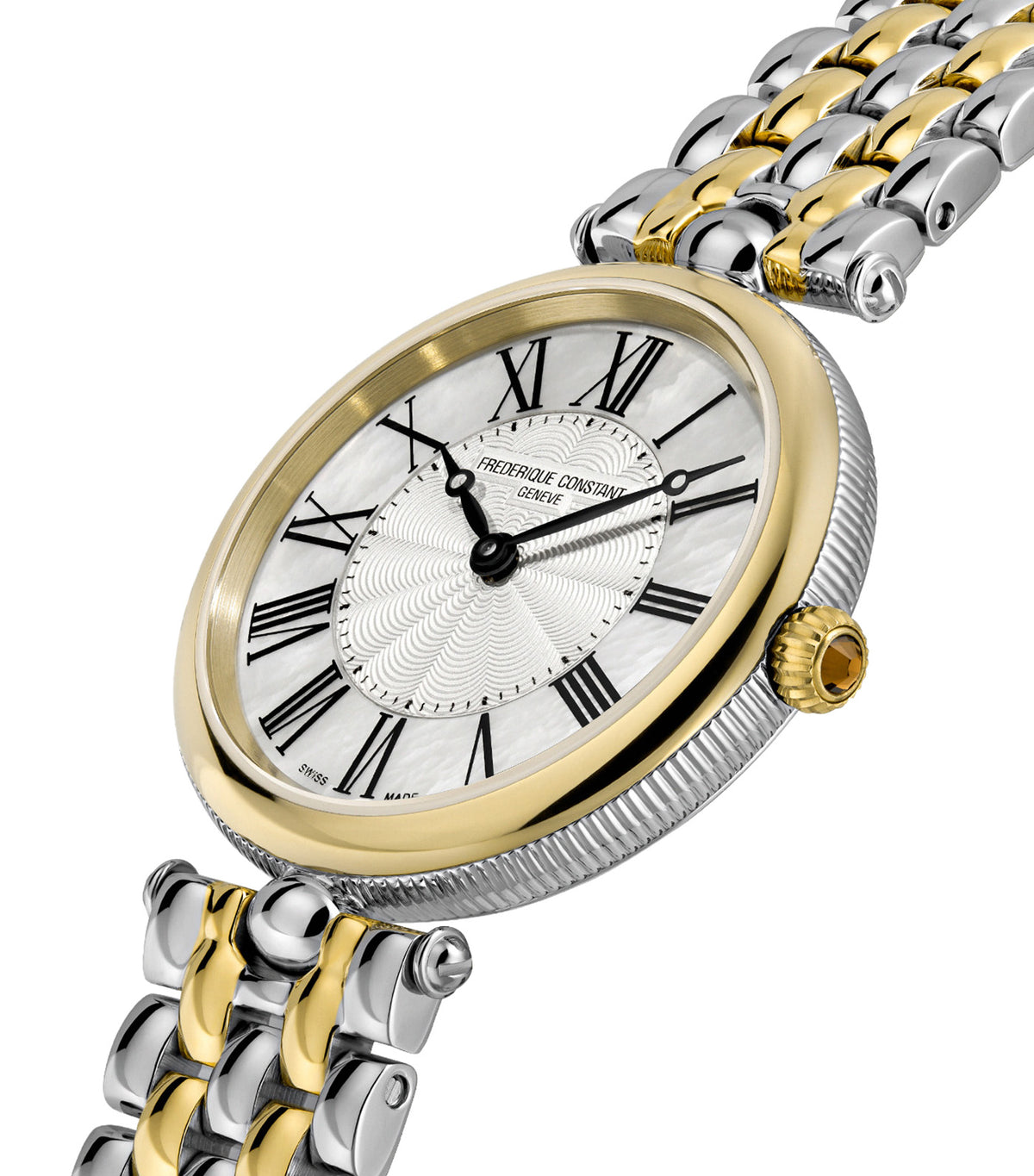 Art Deco Round FC-200MPW2AR3B Silver/Gold