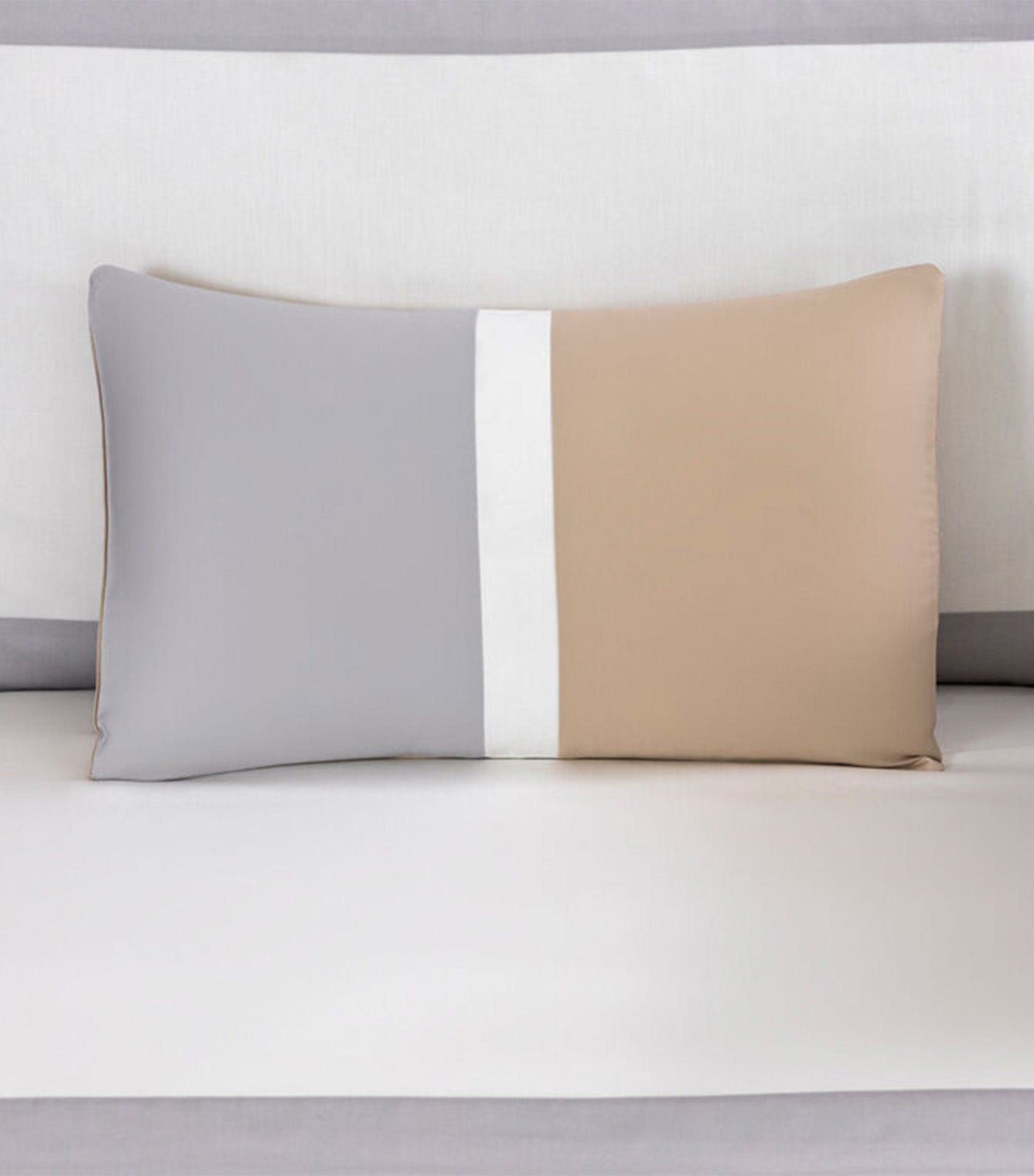 Bold Pillowcase Savage Beige/Gray Cliff