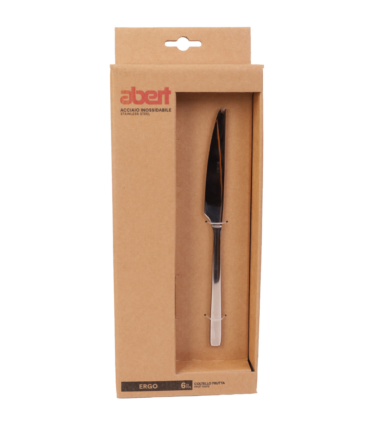 Ergo 18/10 Dessert Knife, Set of 6, Avana Box