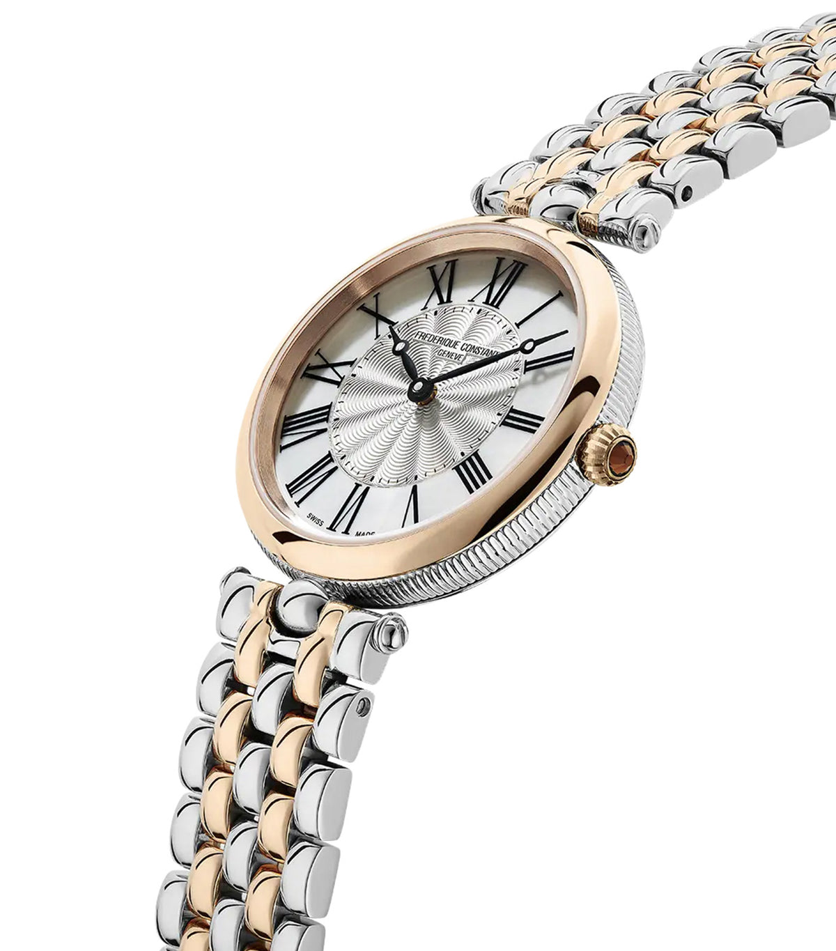 Art Deco Round FC-200MPW2AR2B Silver/Rose Gold