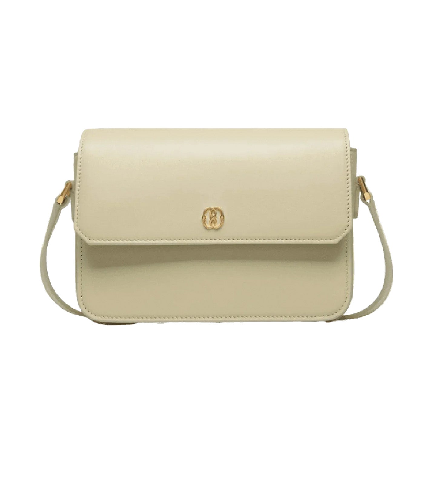Emblem Prism Crossbody Bag White