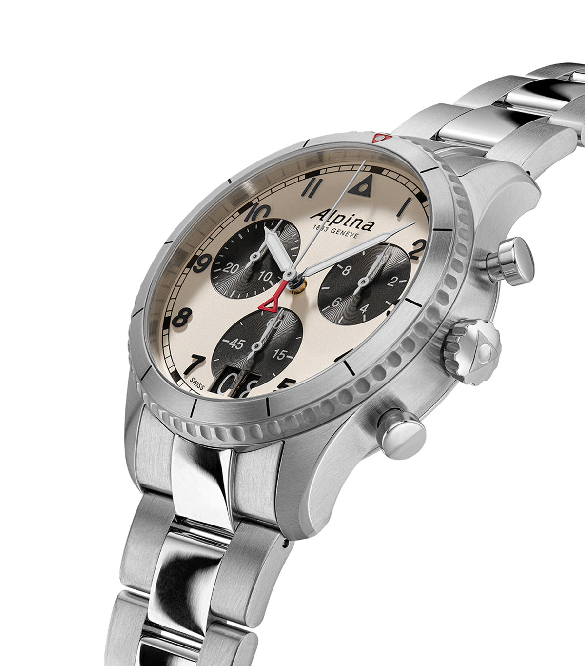 Startimer Pilot AL-372WB4S26B Silver