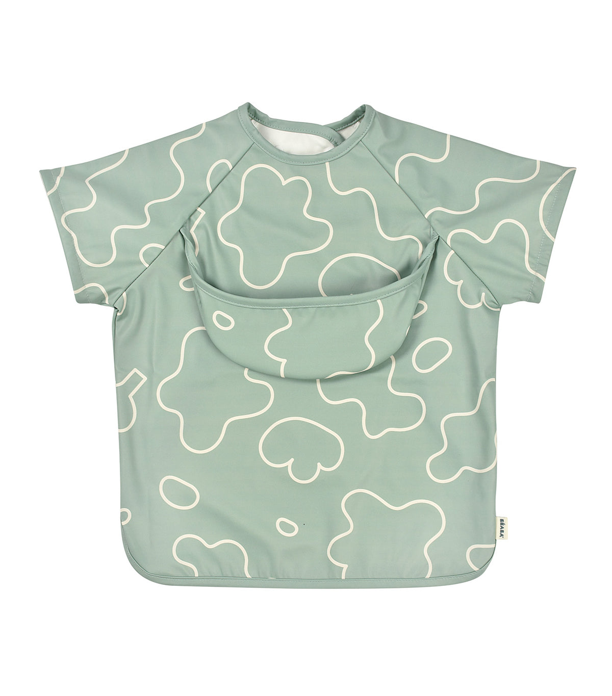 2-in-1 Bib with Removable Sleeves Sage Green