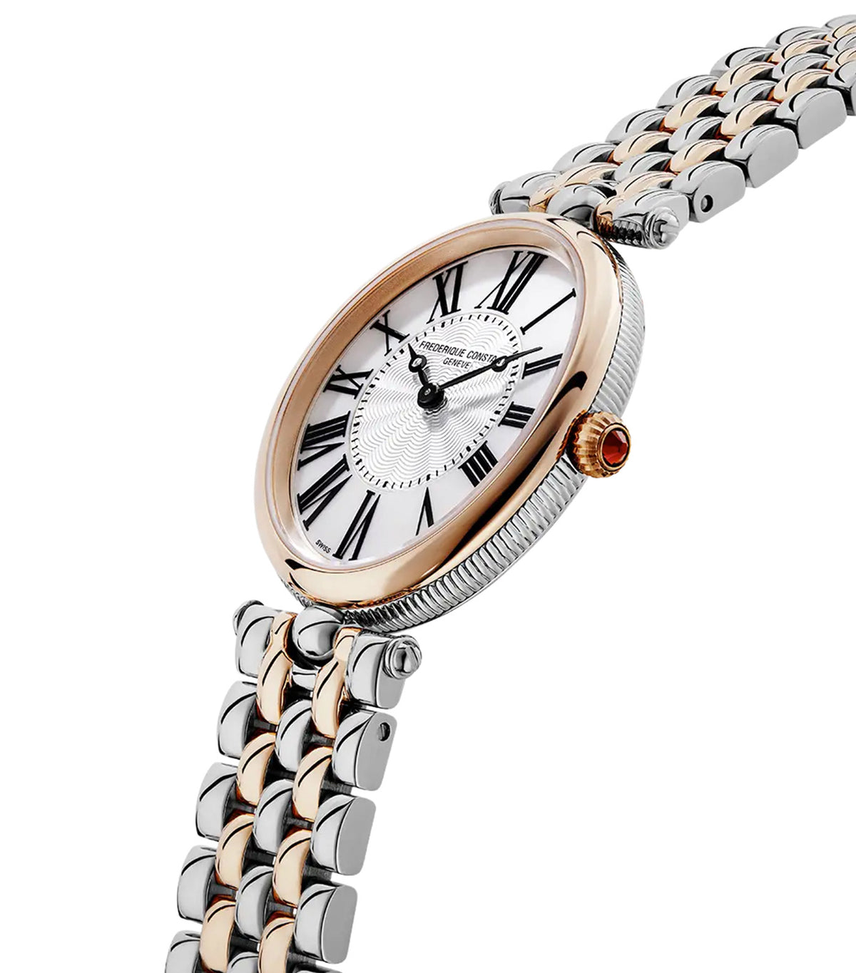 Art Deco Oval FC-200MPW2V2B Silver/Rose Gold