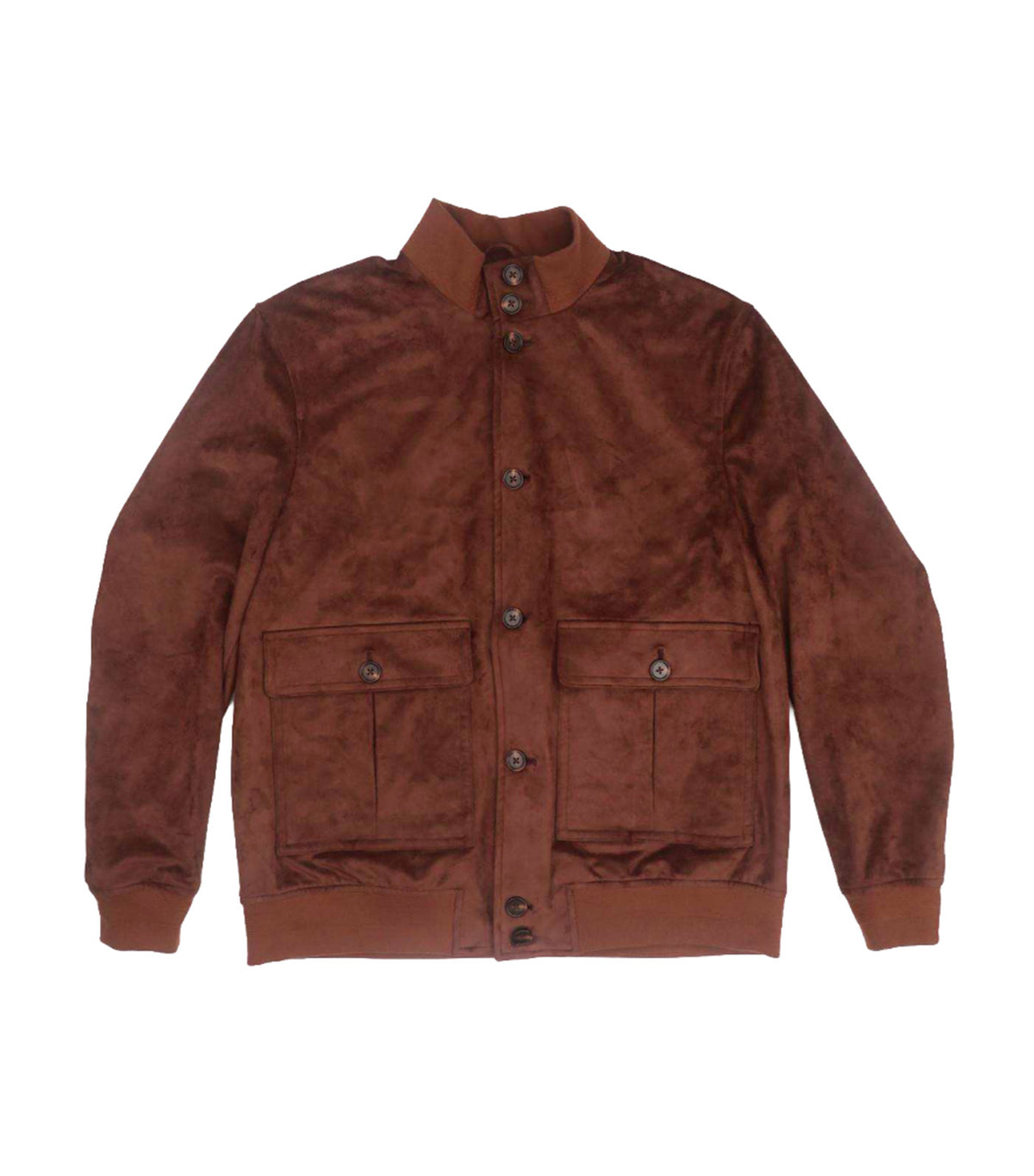 Ashton Suede Bomber Jacket Cocoa
