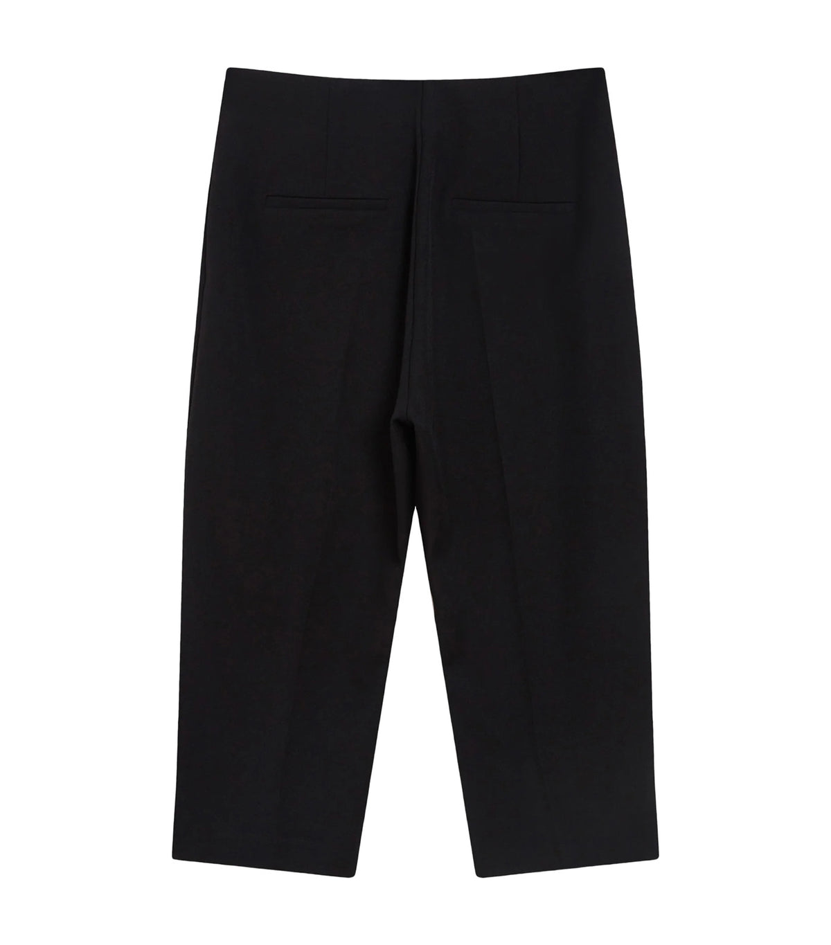 Where Fitted 7/8-Length Capri Trousers Black