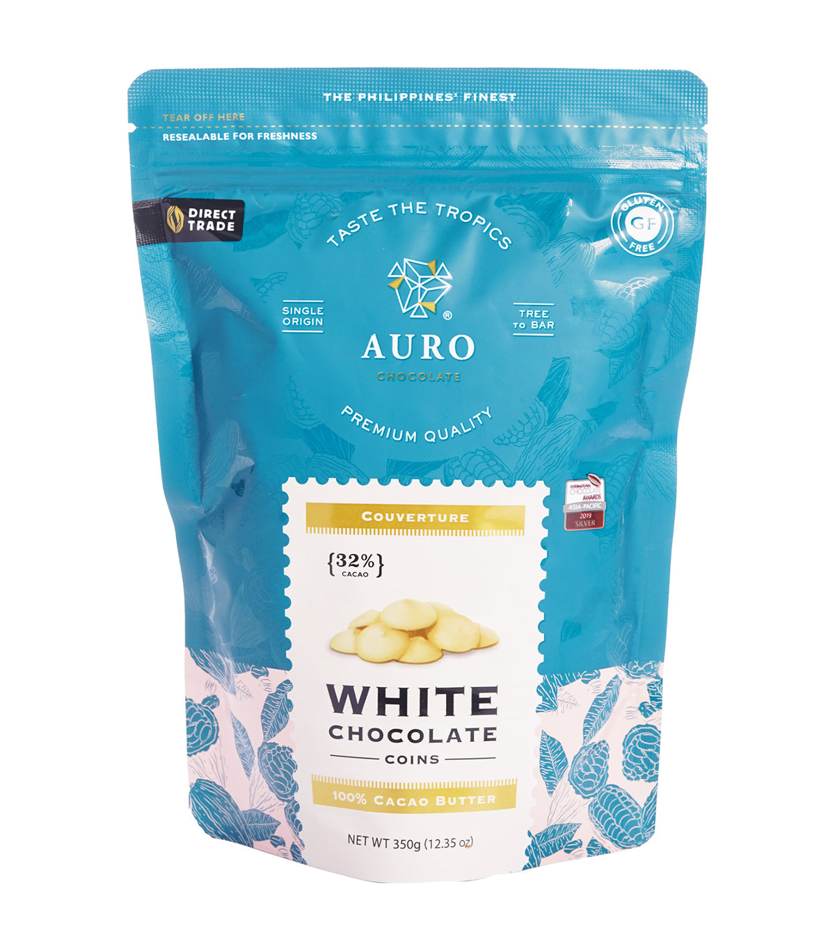 32% White Chocolate Coins (350G Pouch)