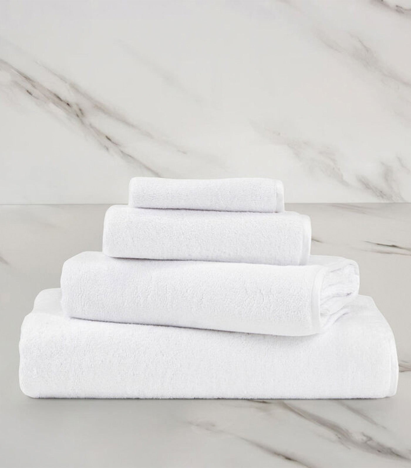Plush Guest Towel White