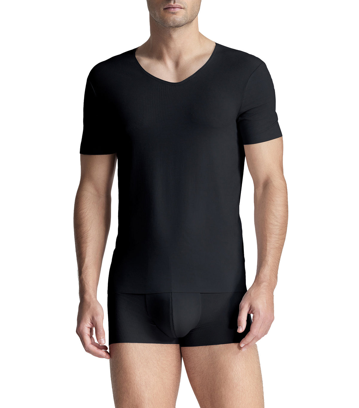 Men's Icon "The One Collection" Modal Soft V-Neck T-Shirt Black