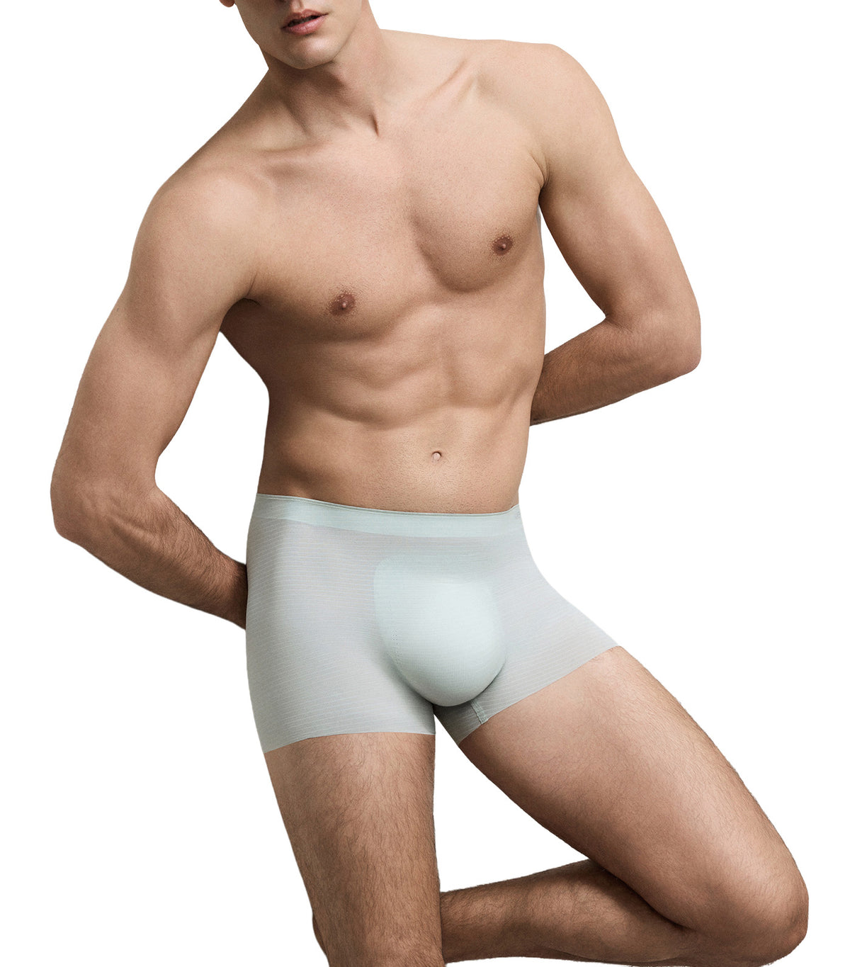 U-Shape Cooling Elastic-Waistband Trunk Light Green