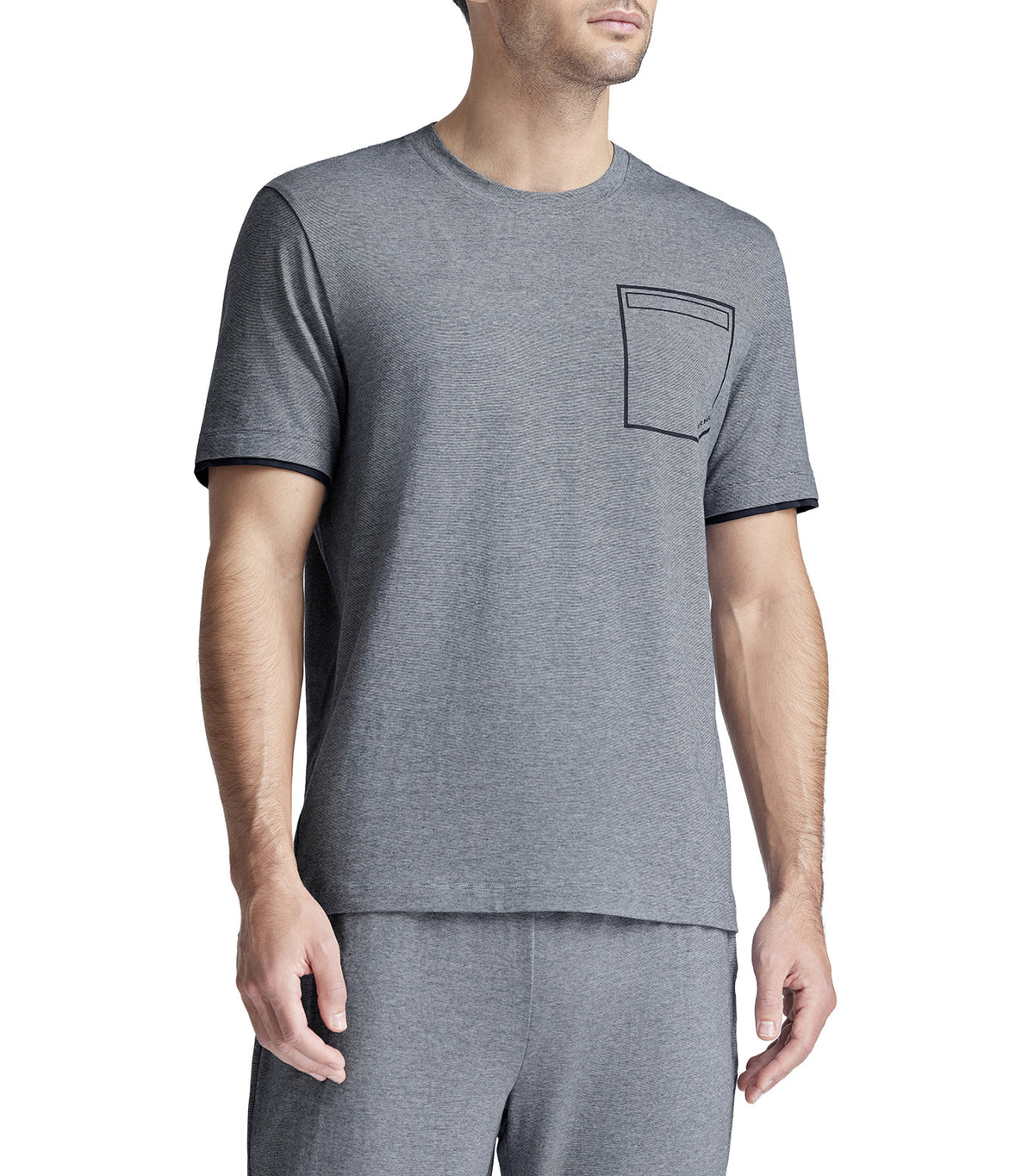 Men's Classic Crew Neck Lounge Set Gray