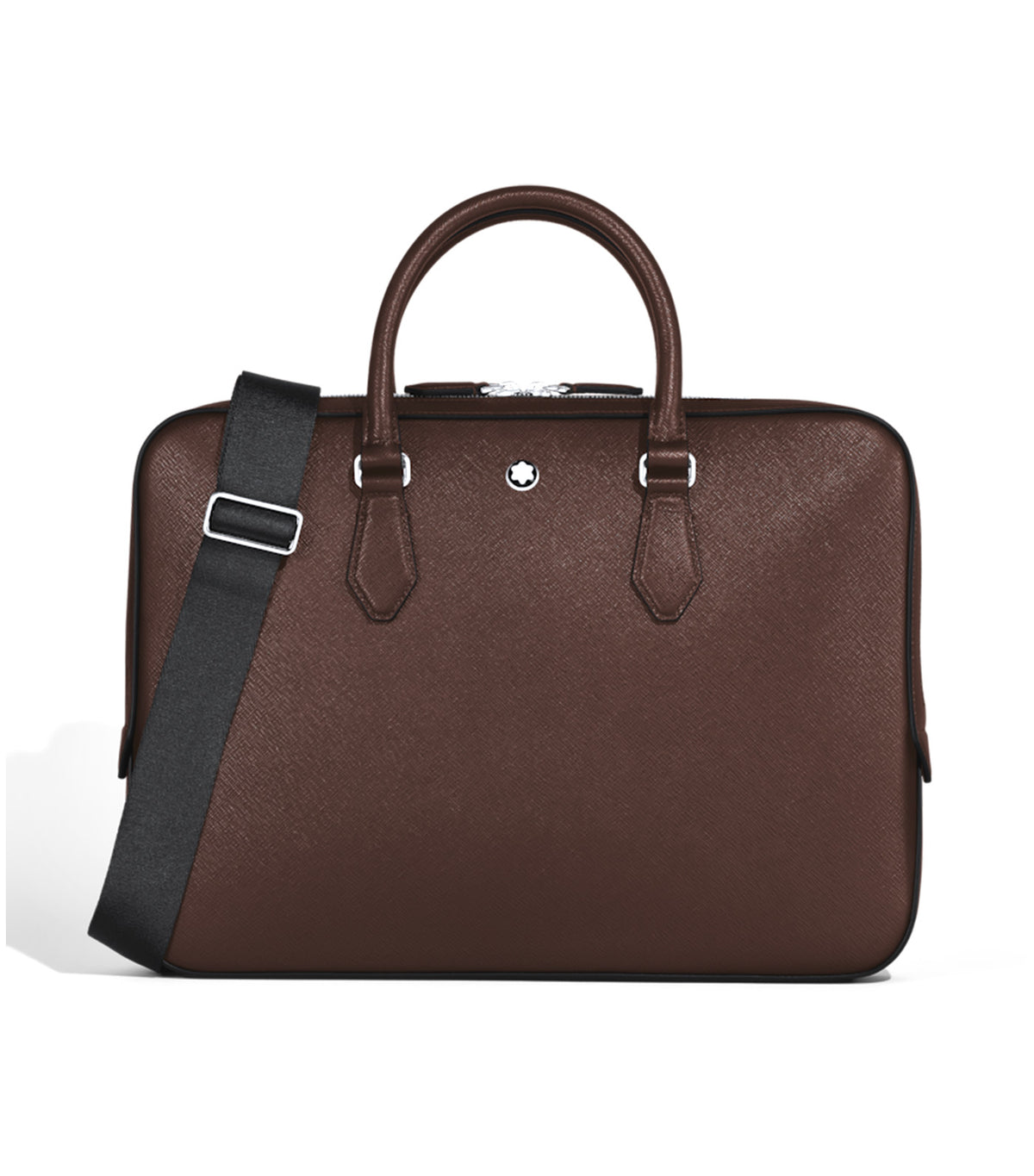 Thin Briefcase in Sartorial Leather Brown