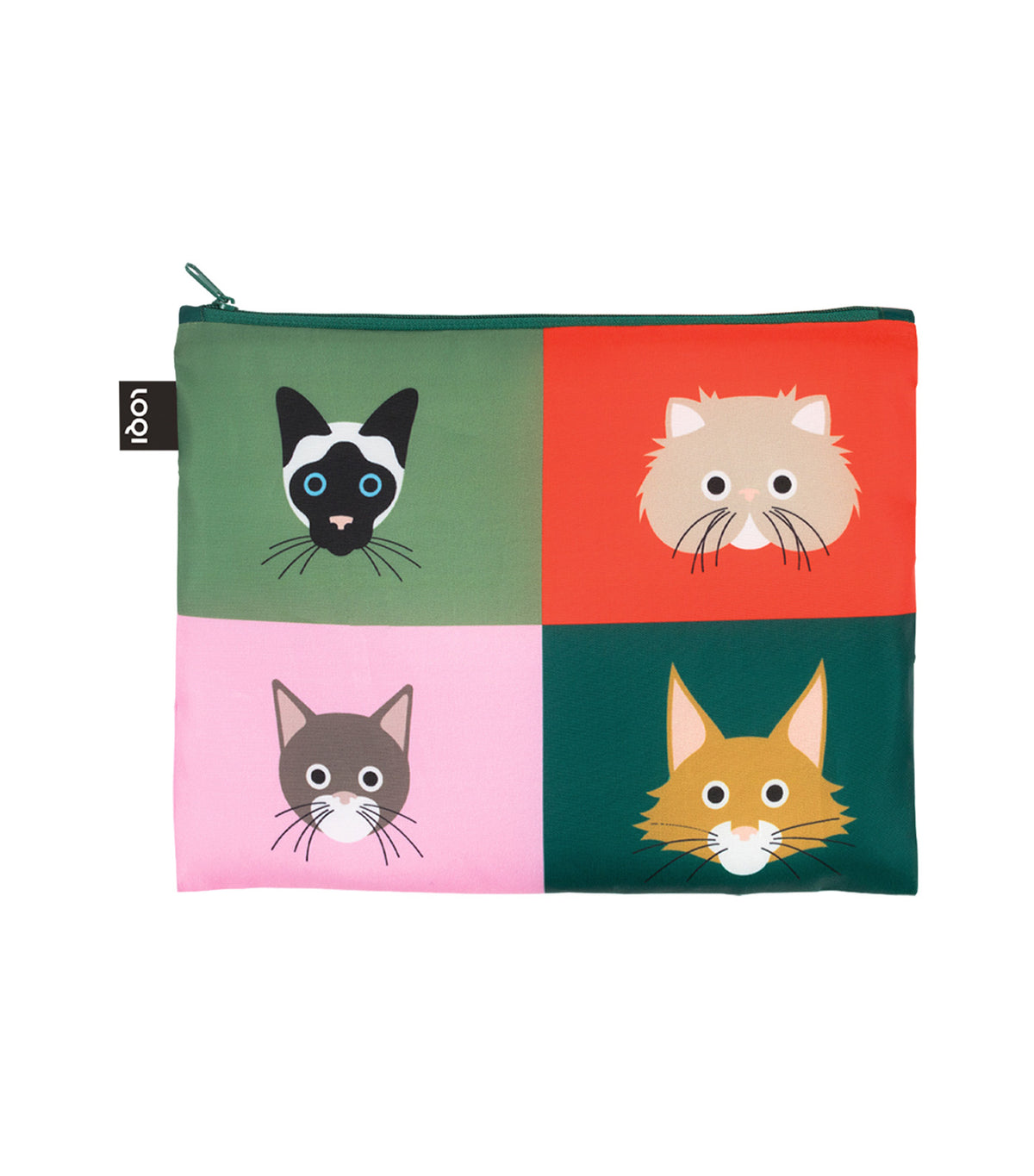 STEPHEN CHEETHAM Dogs & Cats Recycled Zip Pockets