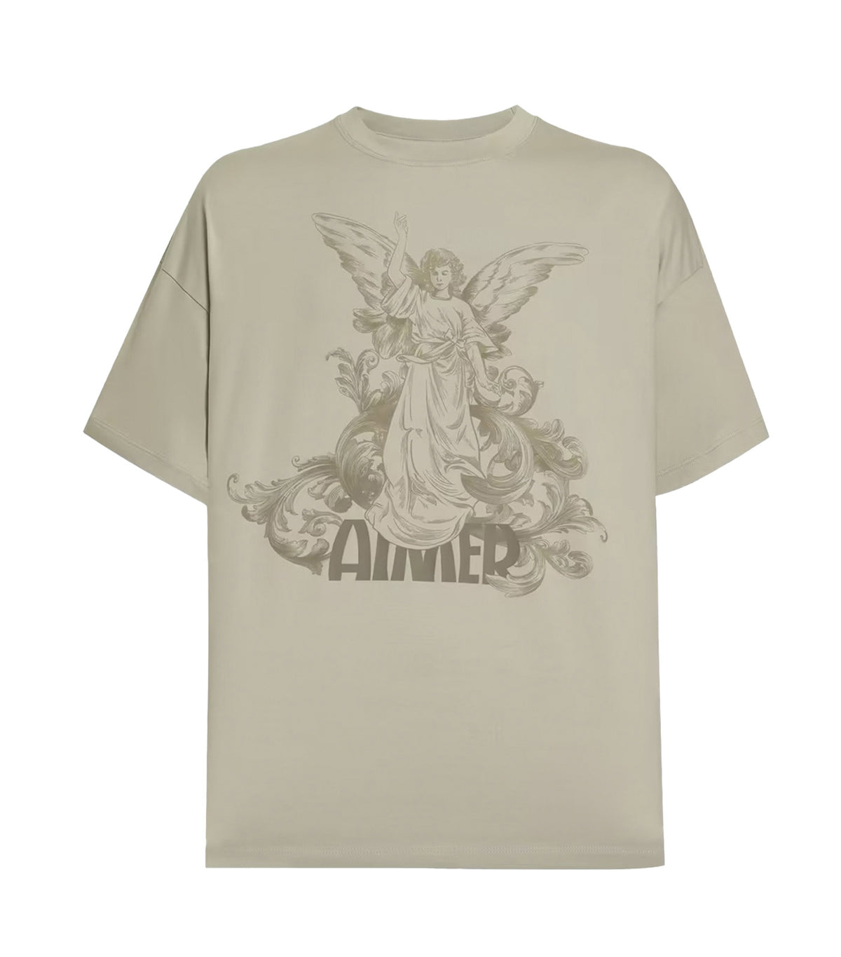 Men's Fashion Round Neck T-Shirt Light Green