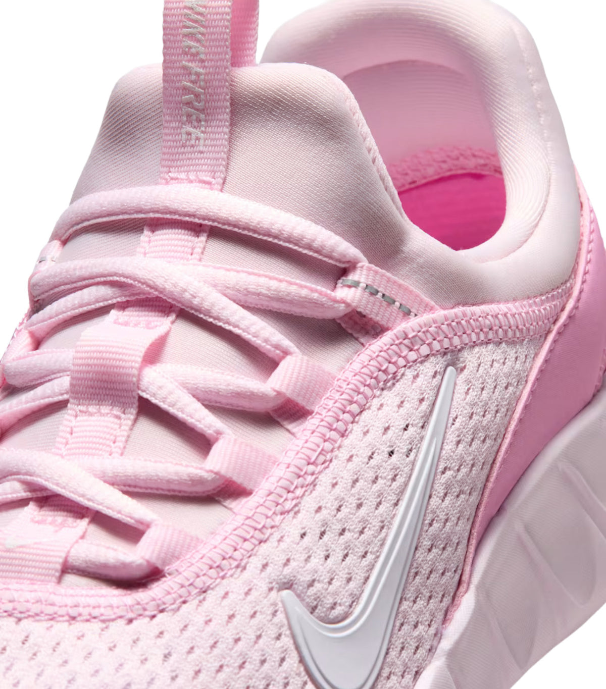 Free Ride Older Kids' Running Shoes Pink Rise/Playful Pink/Bleached Lilac/White