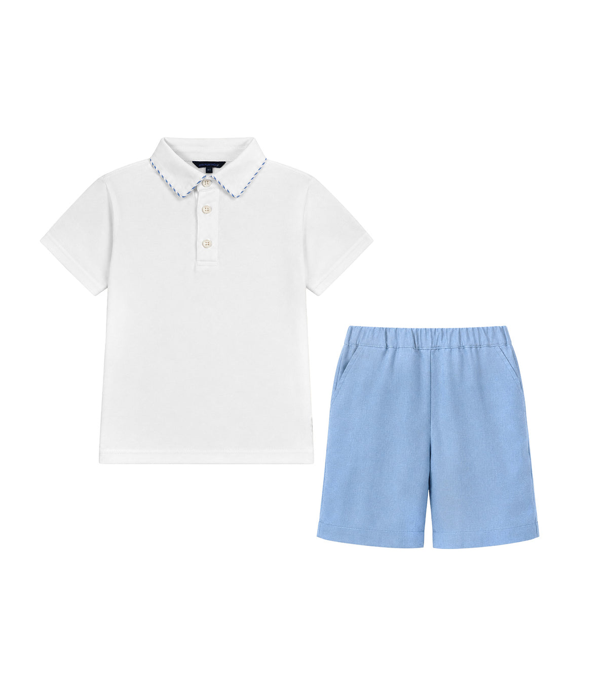 Pascal Boys Top and Shorts Set Blue