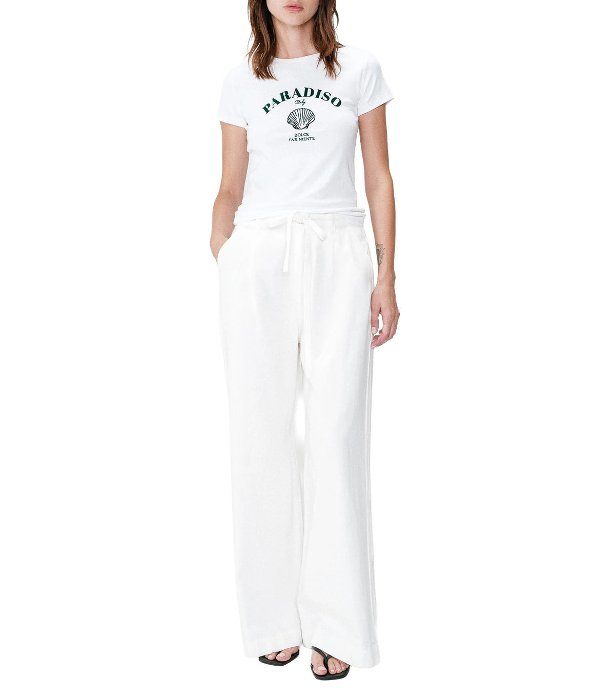 Wrenley Fitted Slogan T-Shirt Emerald