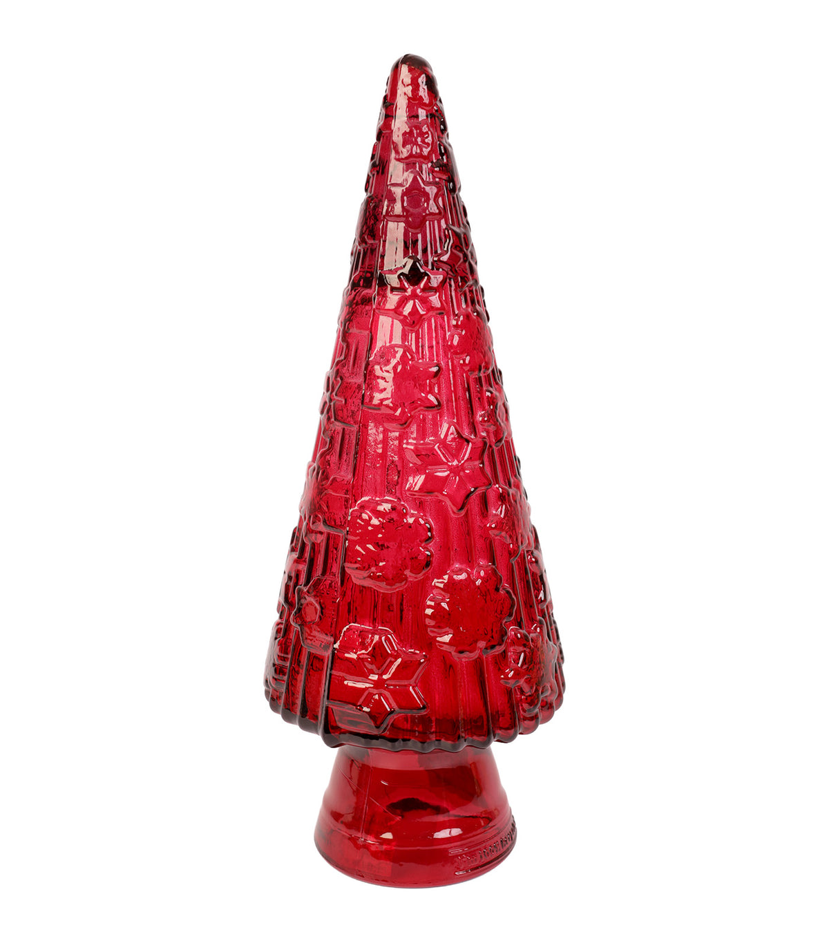 Glass Christmas Tree 34cm Red