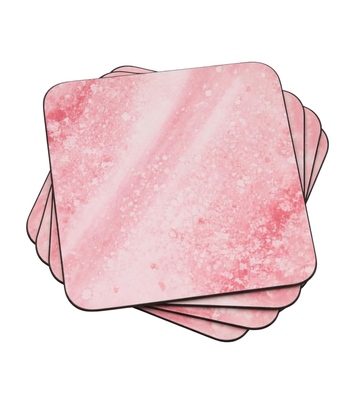 Minerals Rose Quartz Coasters Set of 6