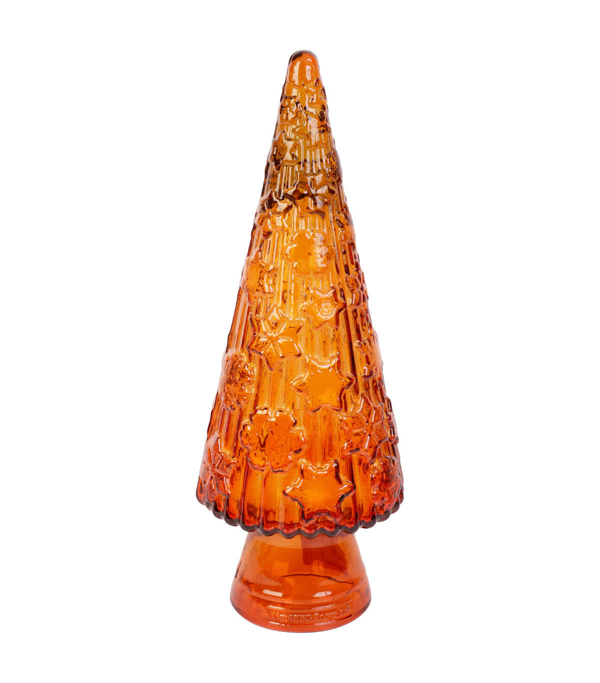 Glass Christmas Tree 80cm, Orange