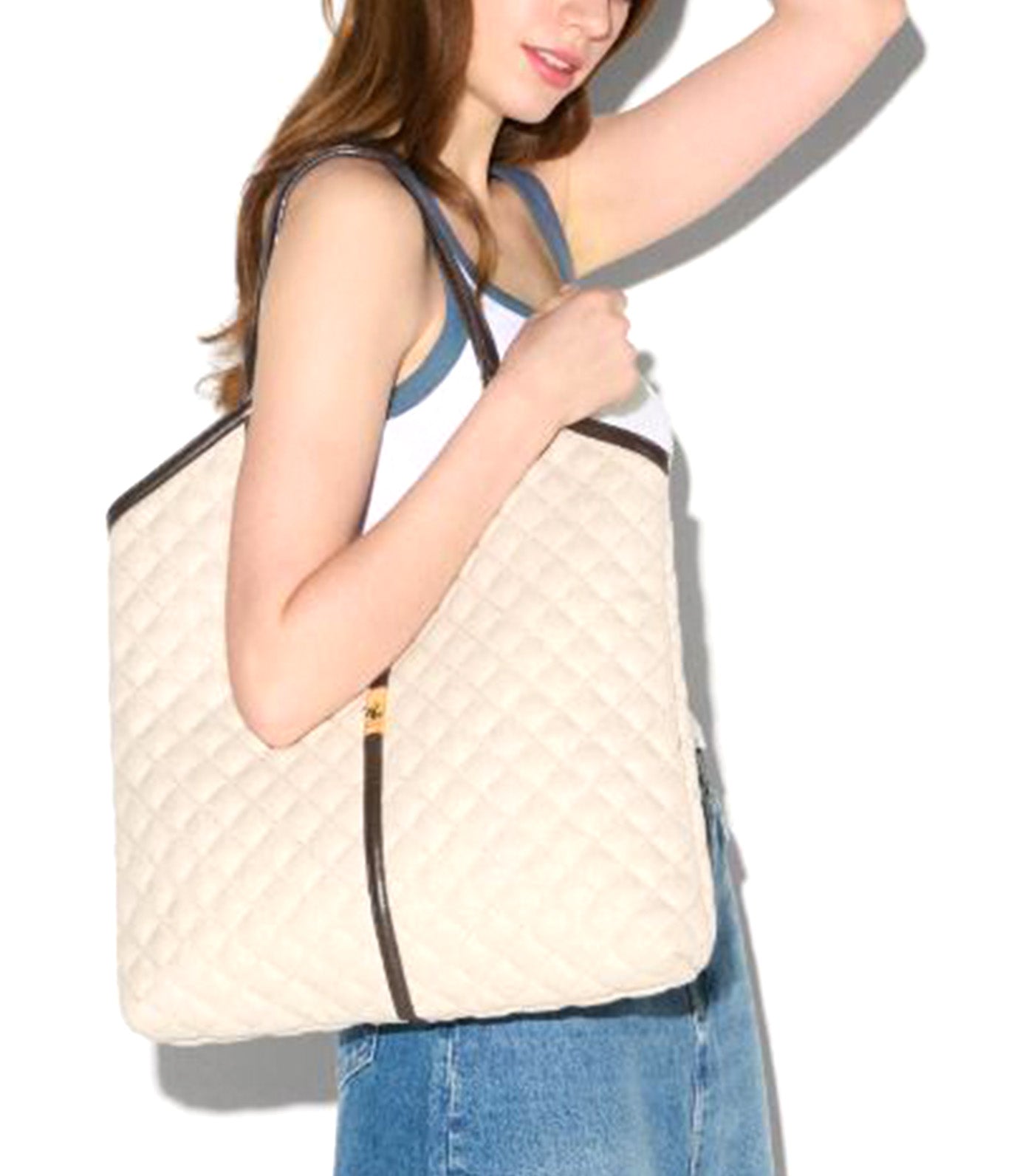 Large Astor Tote Sandy Linen