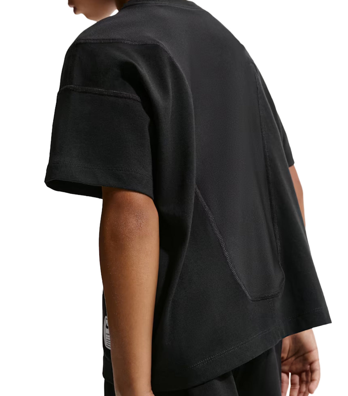 Pro Older Kids' Boys' Dri-FIT Short-Sleeve Training Top Black/White