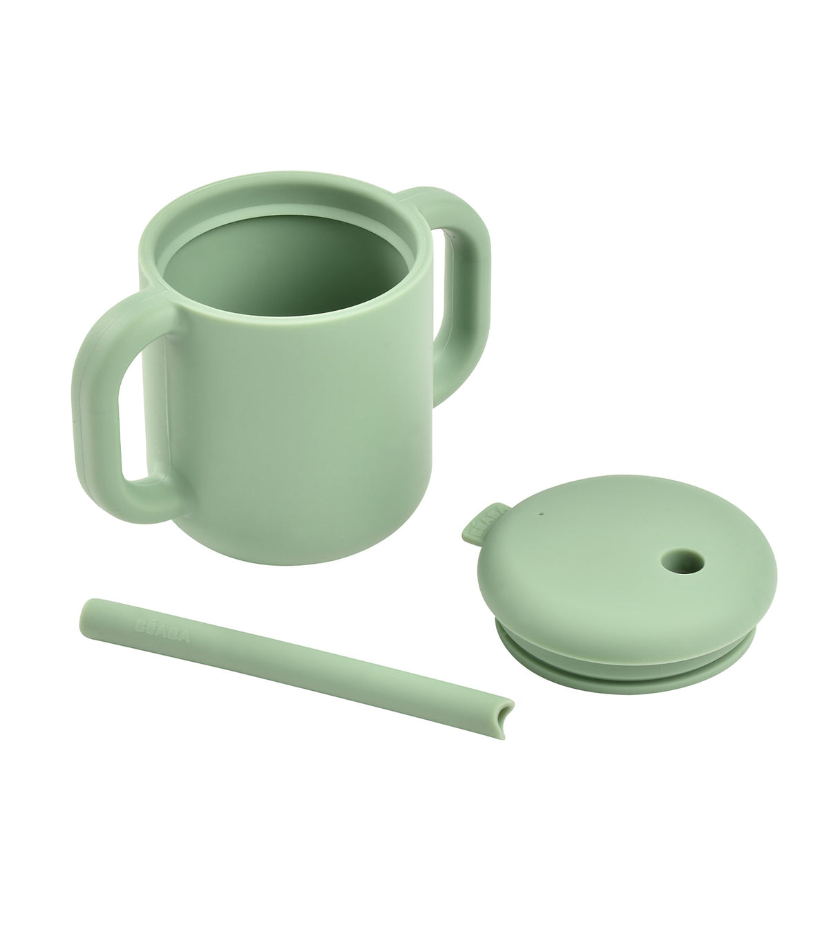 Silicone Straw Cup Sage Green