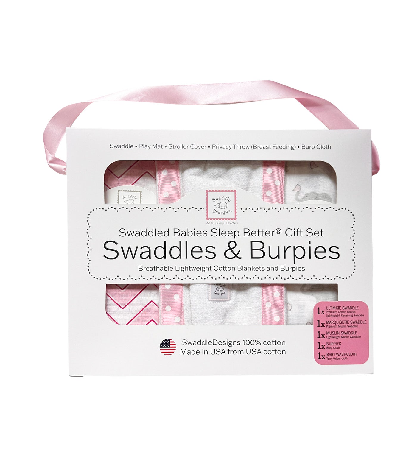Babies Sleep Better® Swaddles & Burpies Gift Set PK012