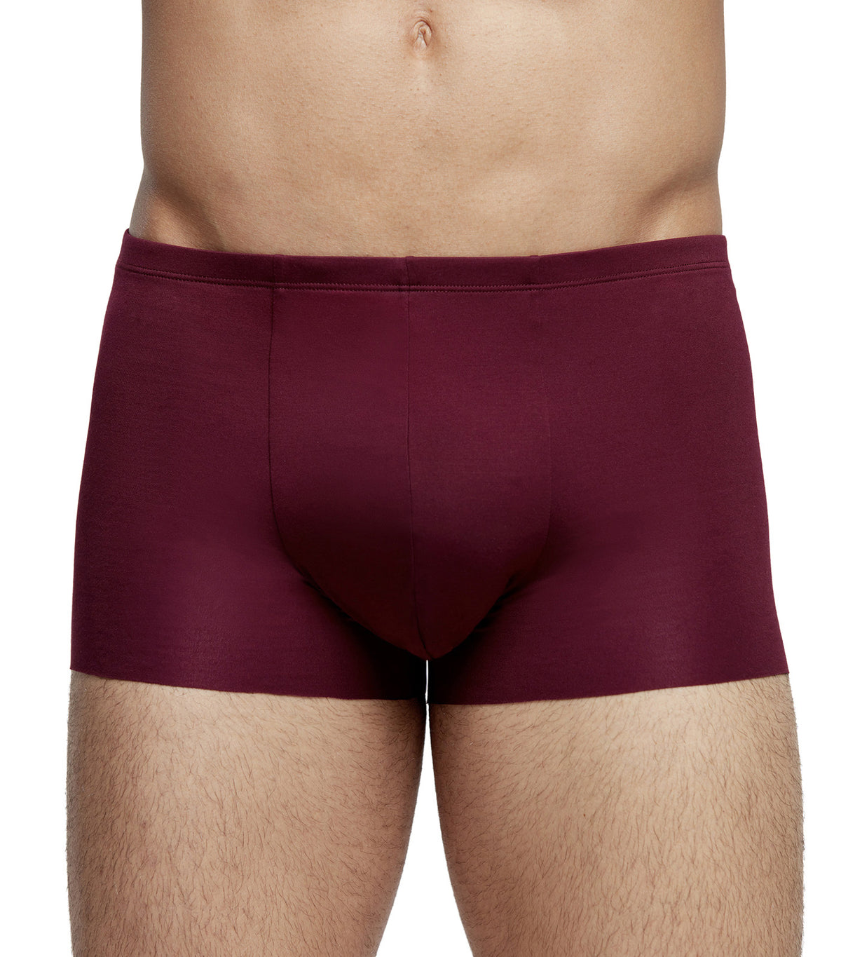 Men's Icon "The One Collection" Modal Elastic-Waistband Trunk Wine Red