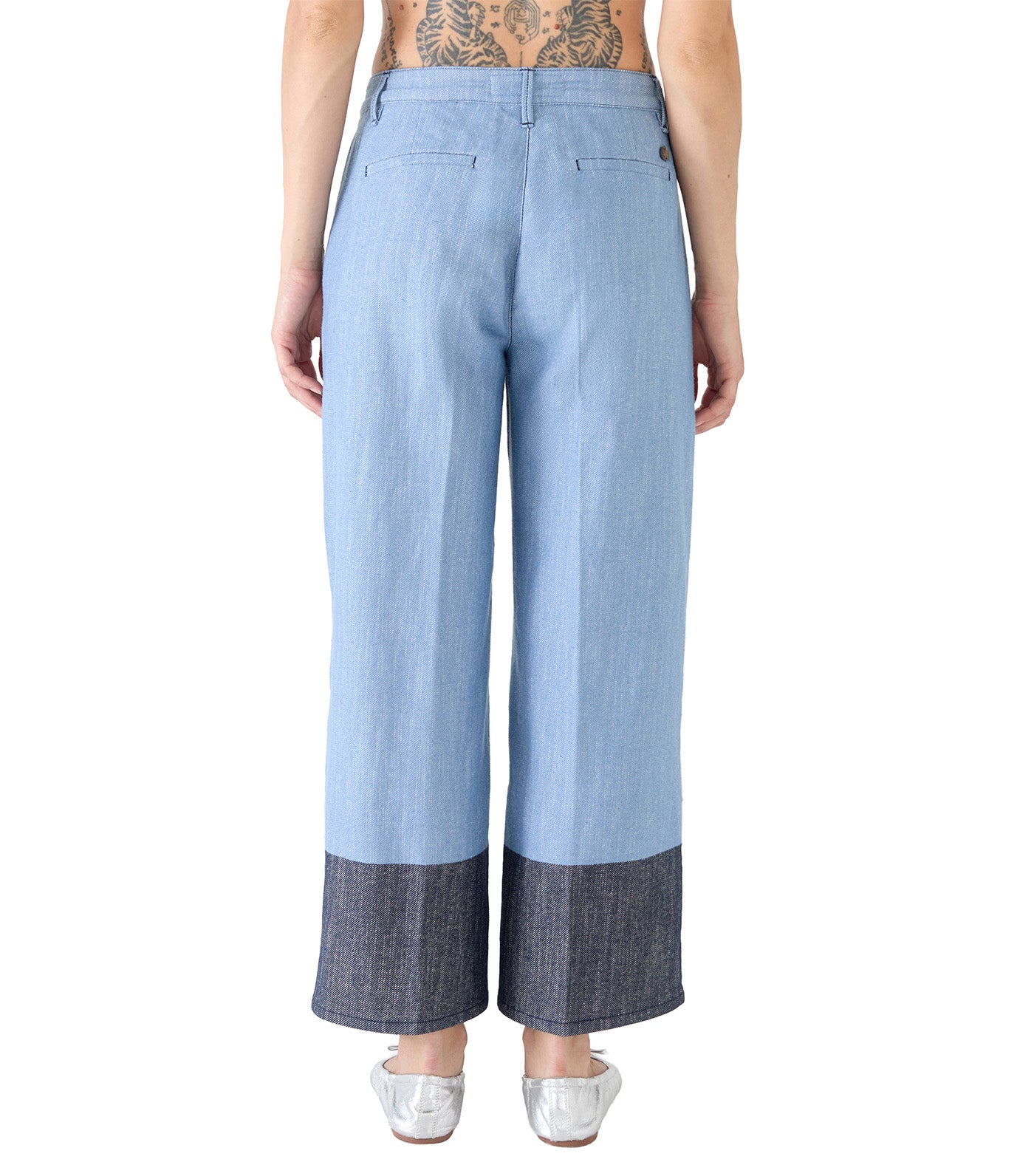 Mariella Cropped Double Denim Blue
