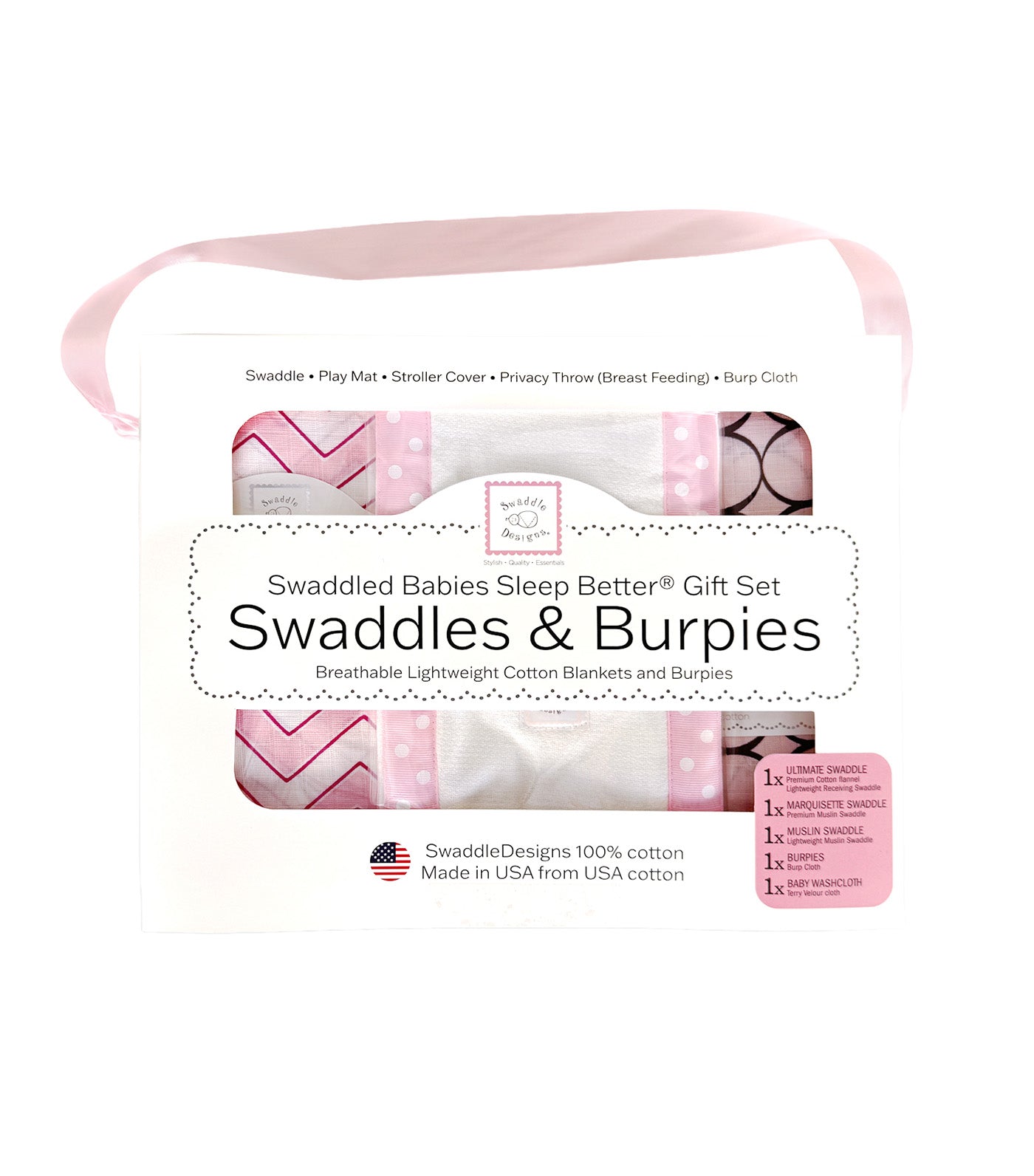 Babies Sleep Better® Swaddles & Burpies Gift Set PK010