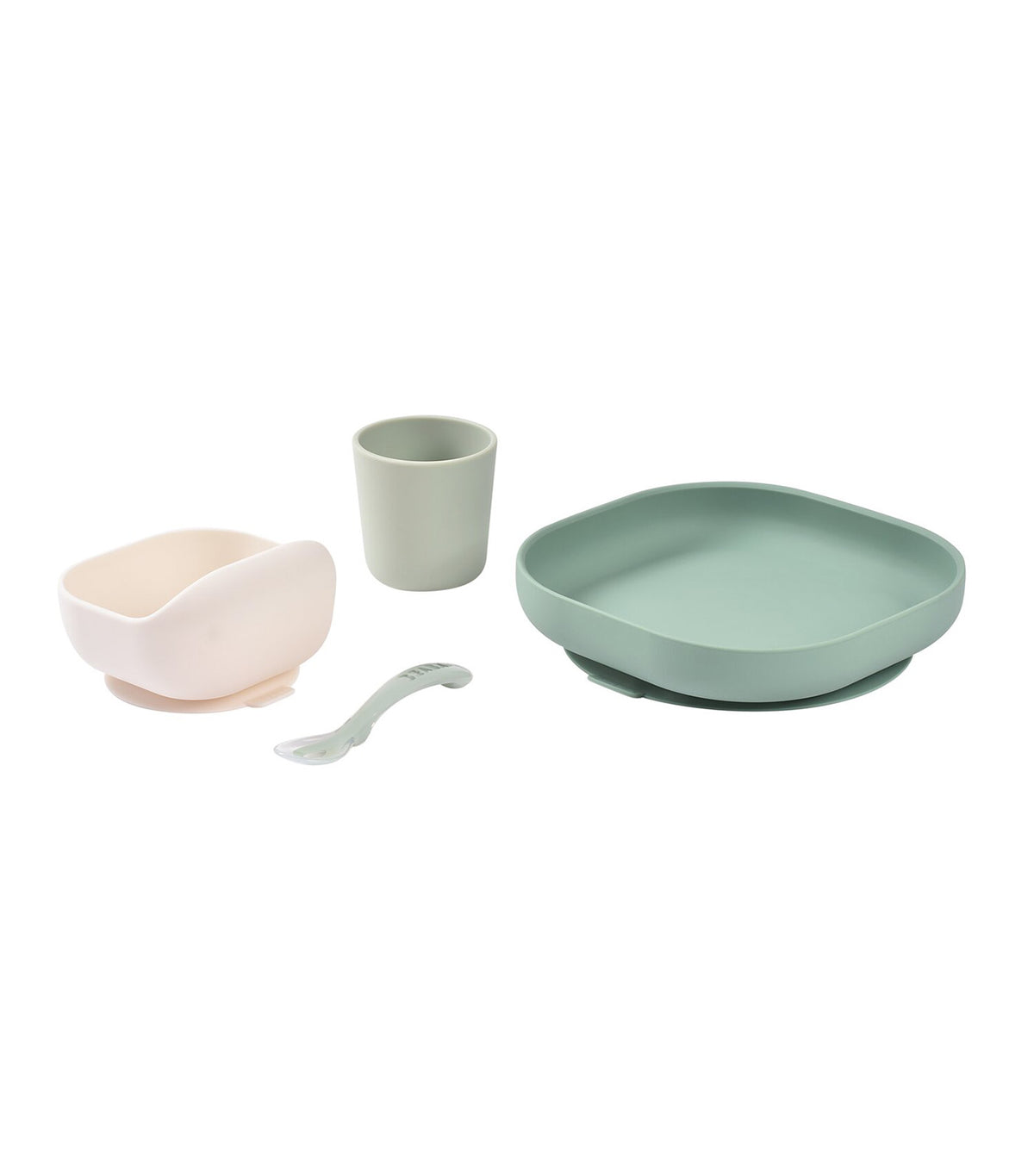 Silicone Meal Set Sage Green/Misty Green