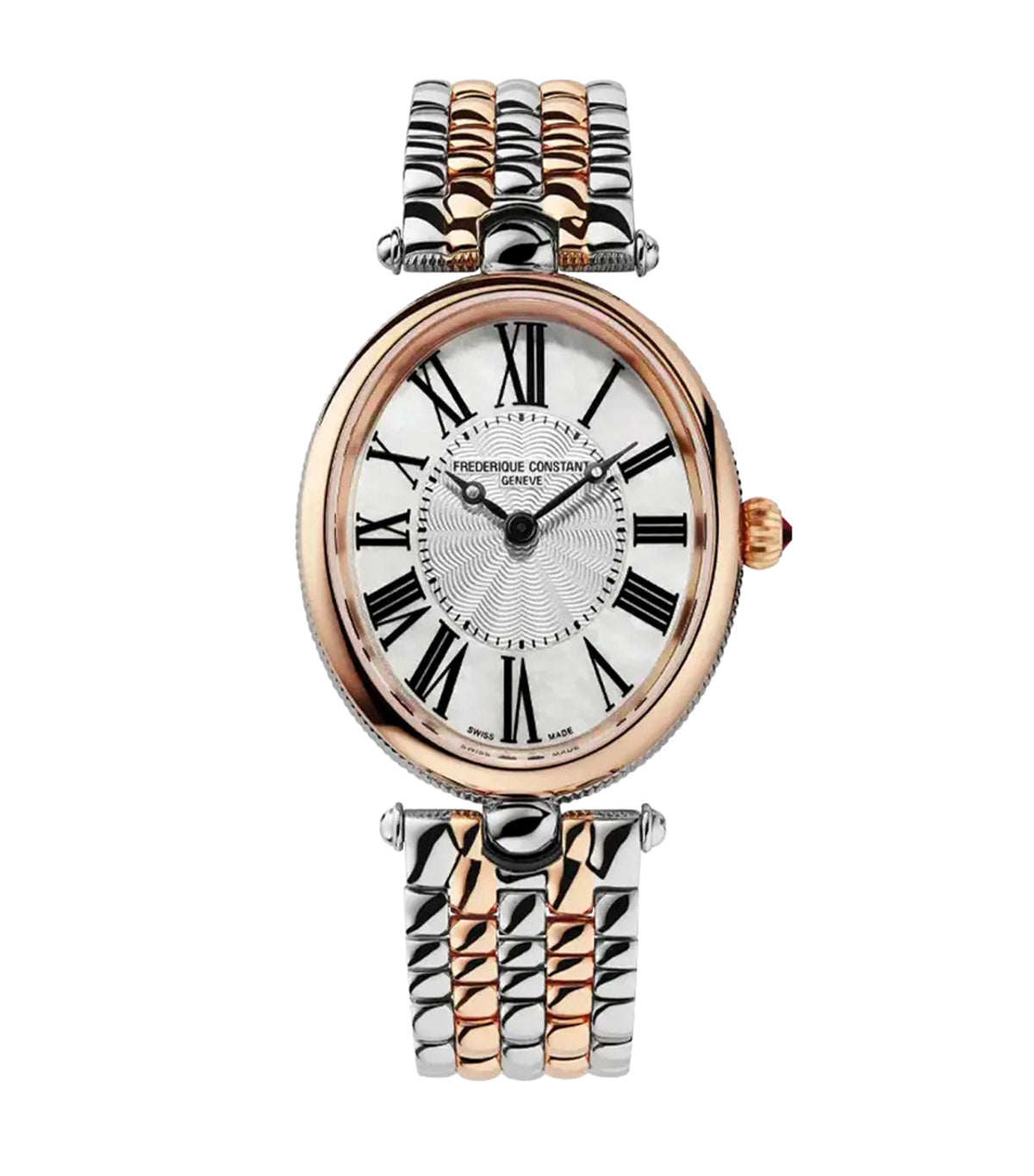 Art Deco Oval FC-200MPW2V2B Silver/Rose Gold