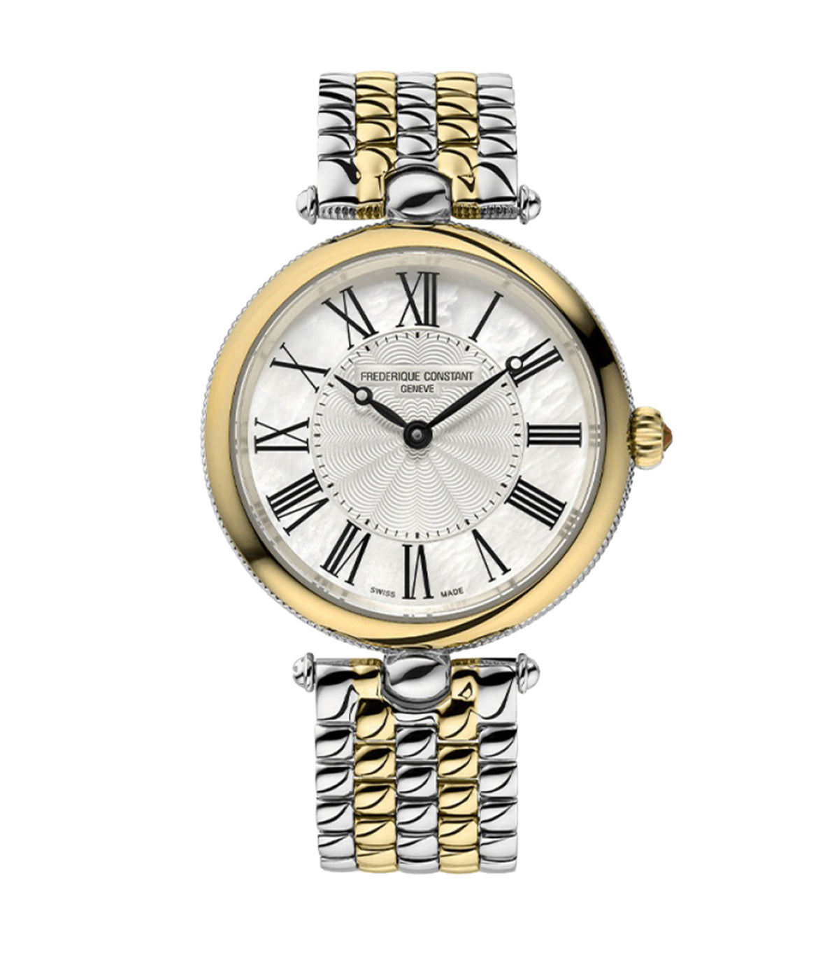 Art Deco Round FC-200MPW2AR3B Silver/Gold