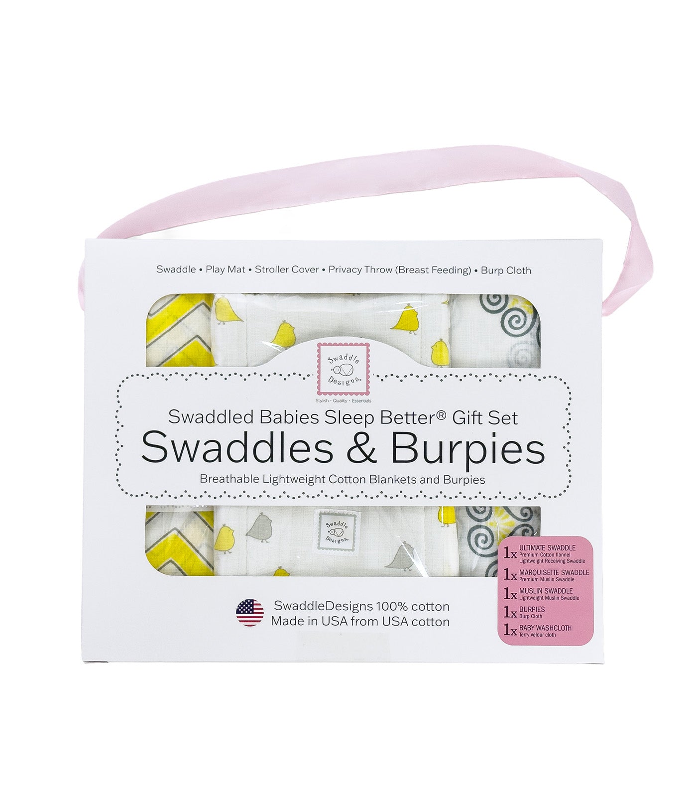 Babies Sleep Better® Swaddles & Burpies Gift Set YL004