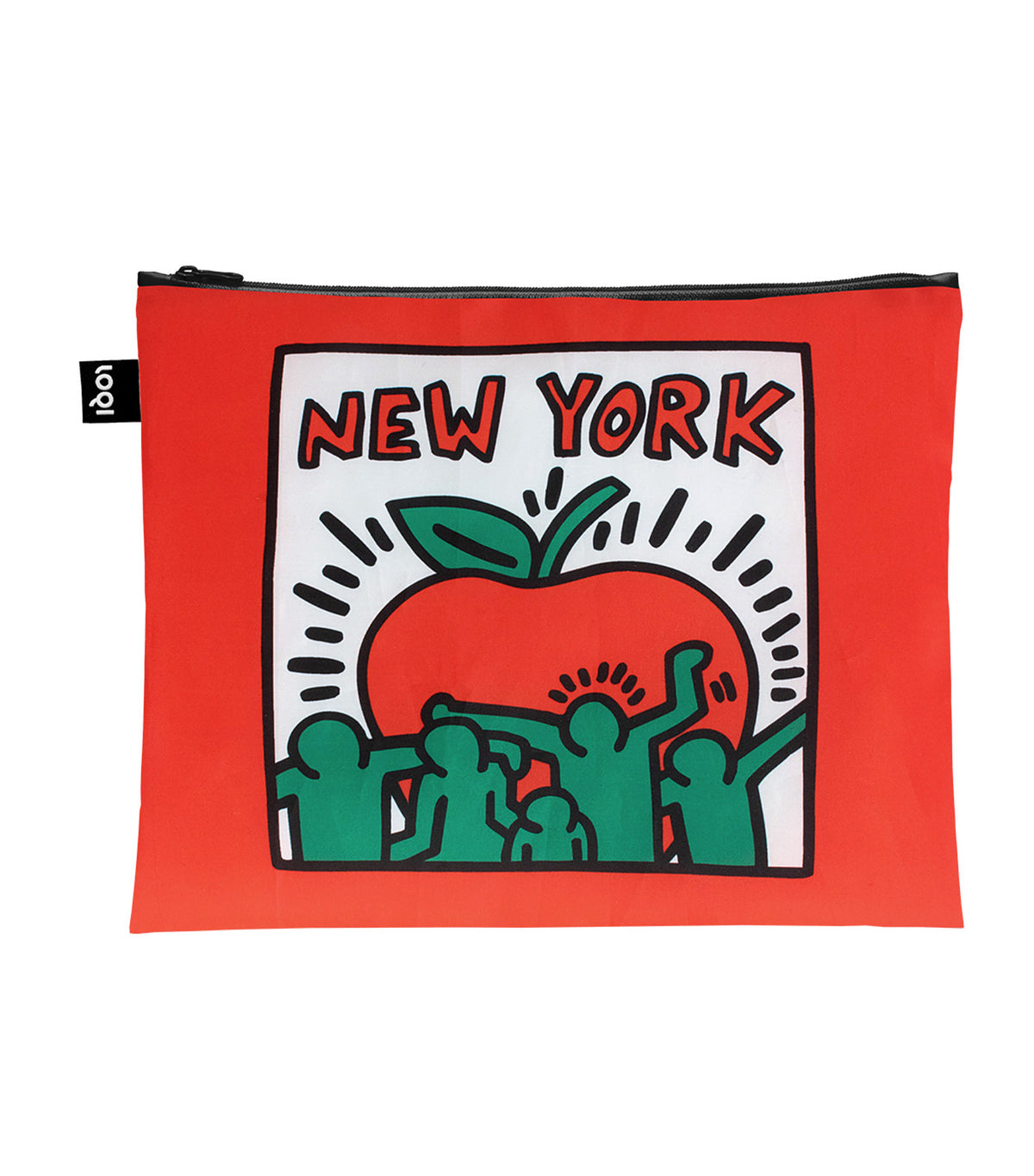 KEITH HARING Recycled Zip Pockets