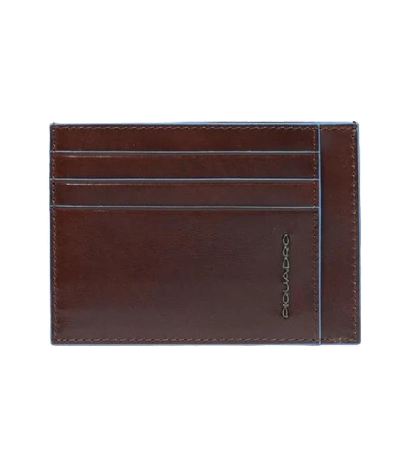 Leather Men's Slim Credit Card Holder Mahogany