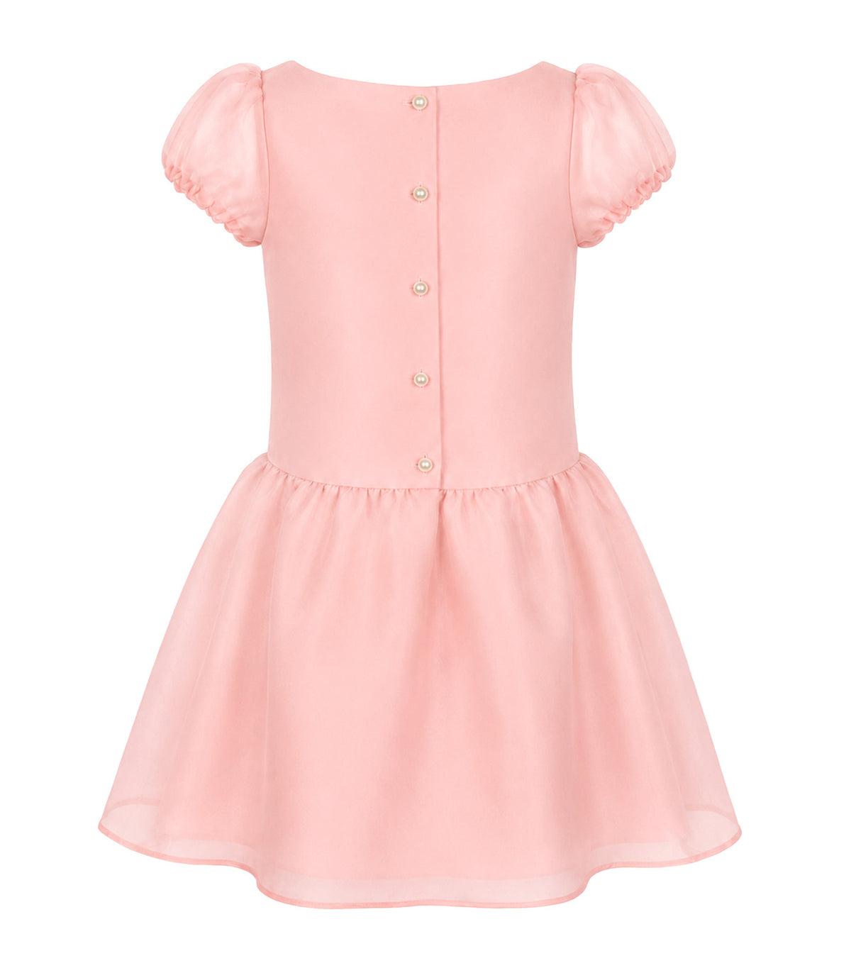 Freya Girls Drop Waist Party Dress Pink