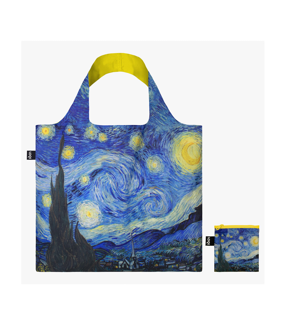 VAN GOGH Starry Night Neon Recycled Bag