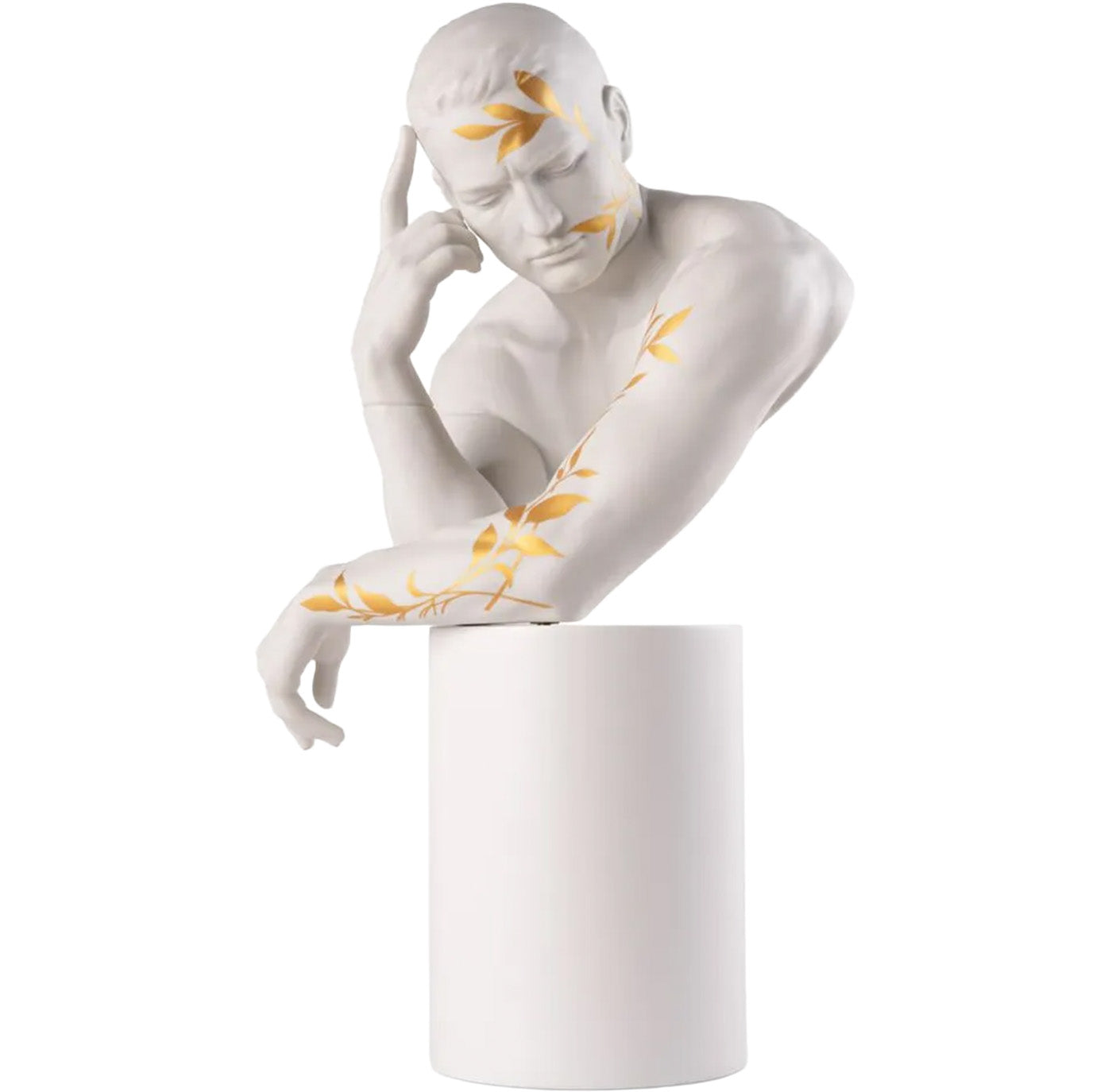 Reflections of Nature - Him Sculpture. White-gold