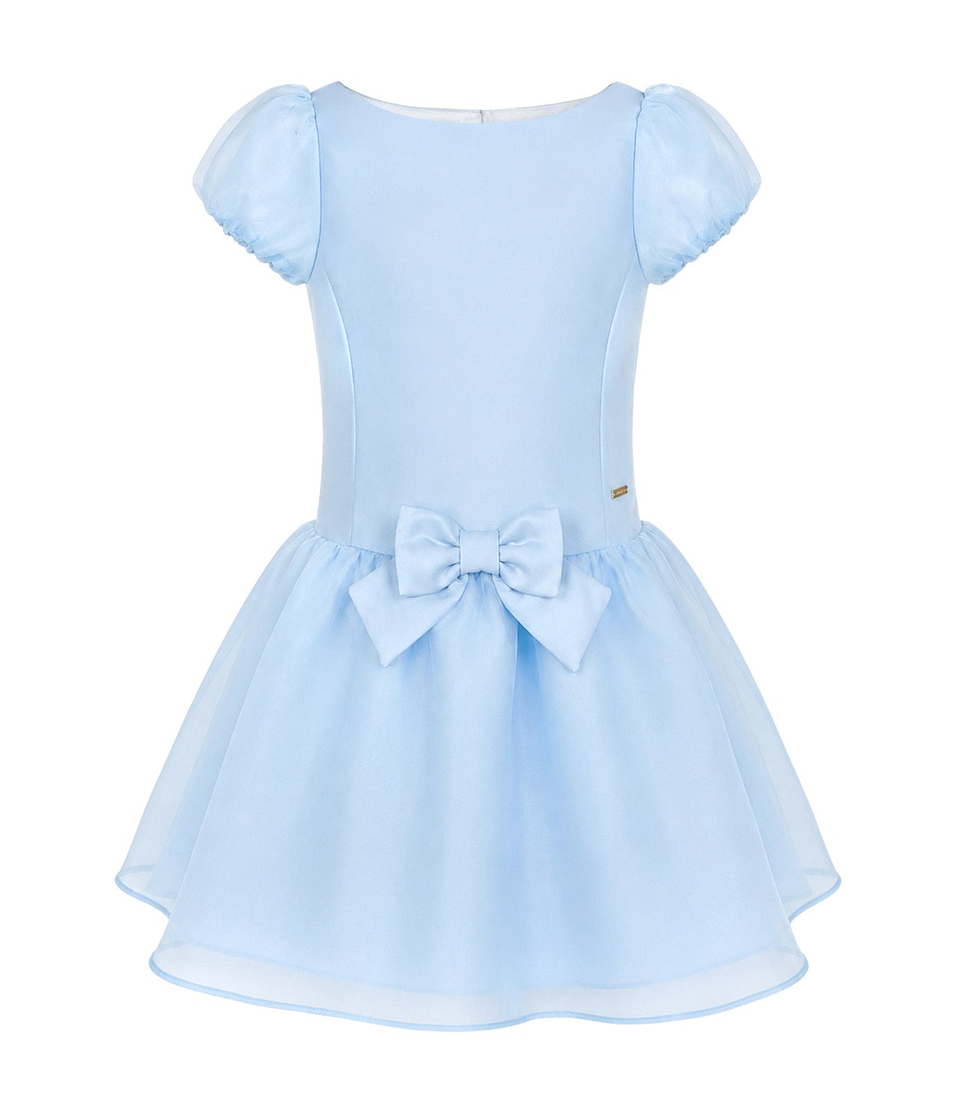Freya Girls Drop Waist Party Dress Blue